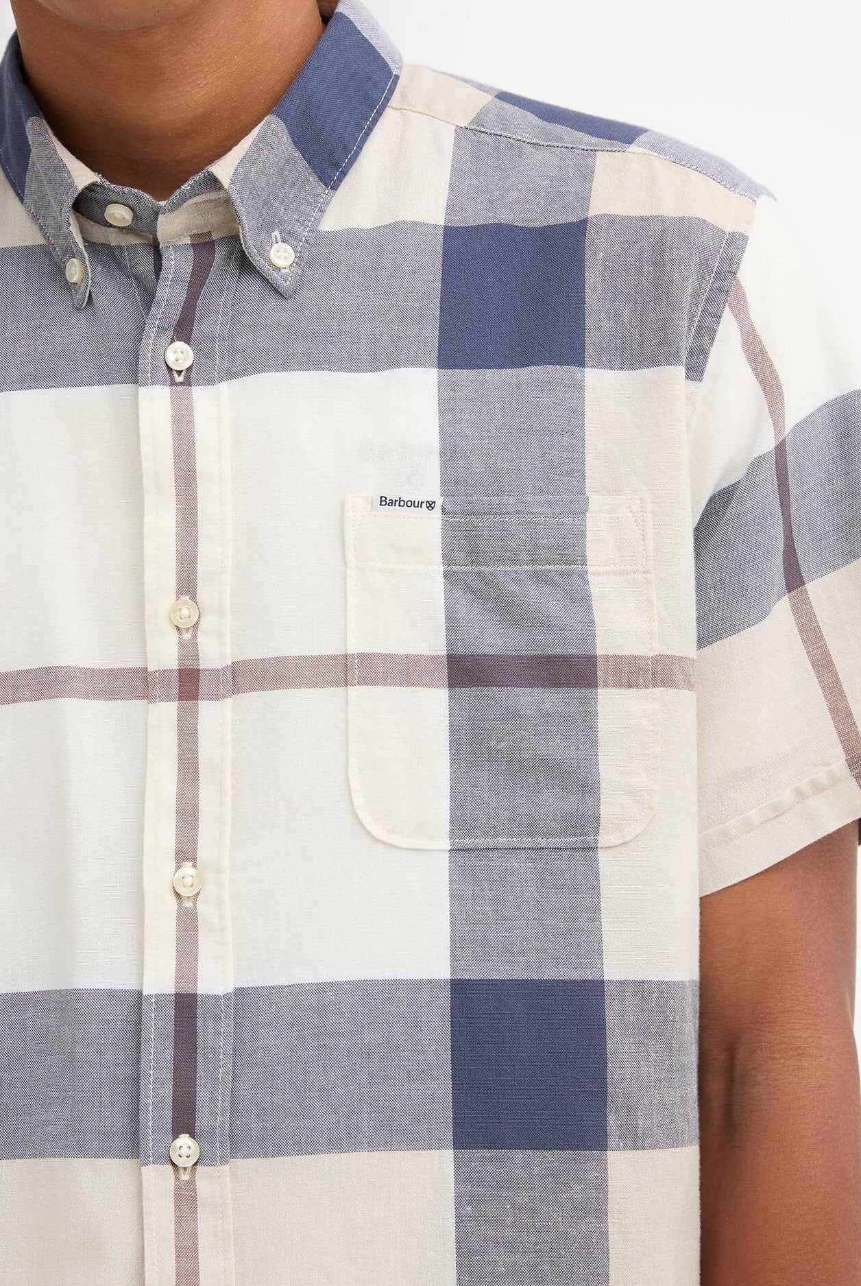 Barbour Oban Mist Tartan Douglas SS Tailored Shirt #Colour_Oban Mist Tartan