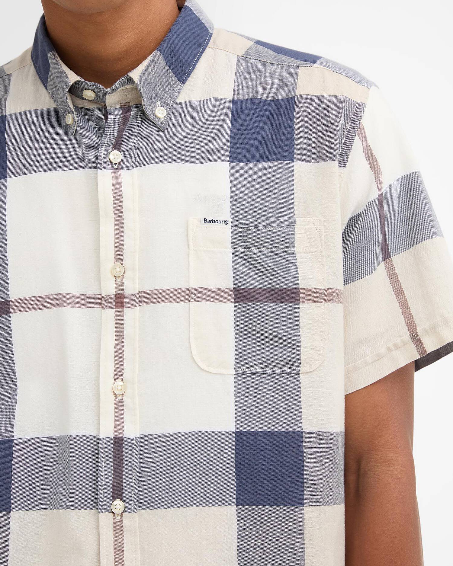 Barbour Oban Mist Tartan Douglas SS Tailored Shirt #Colour_Oban Mist Tartan