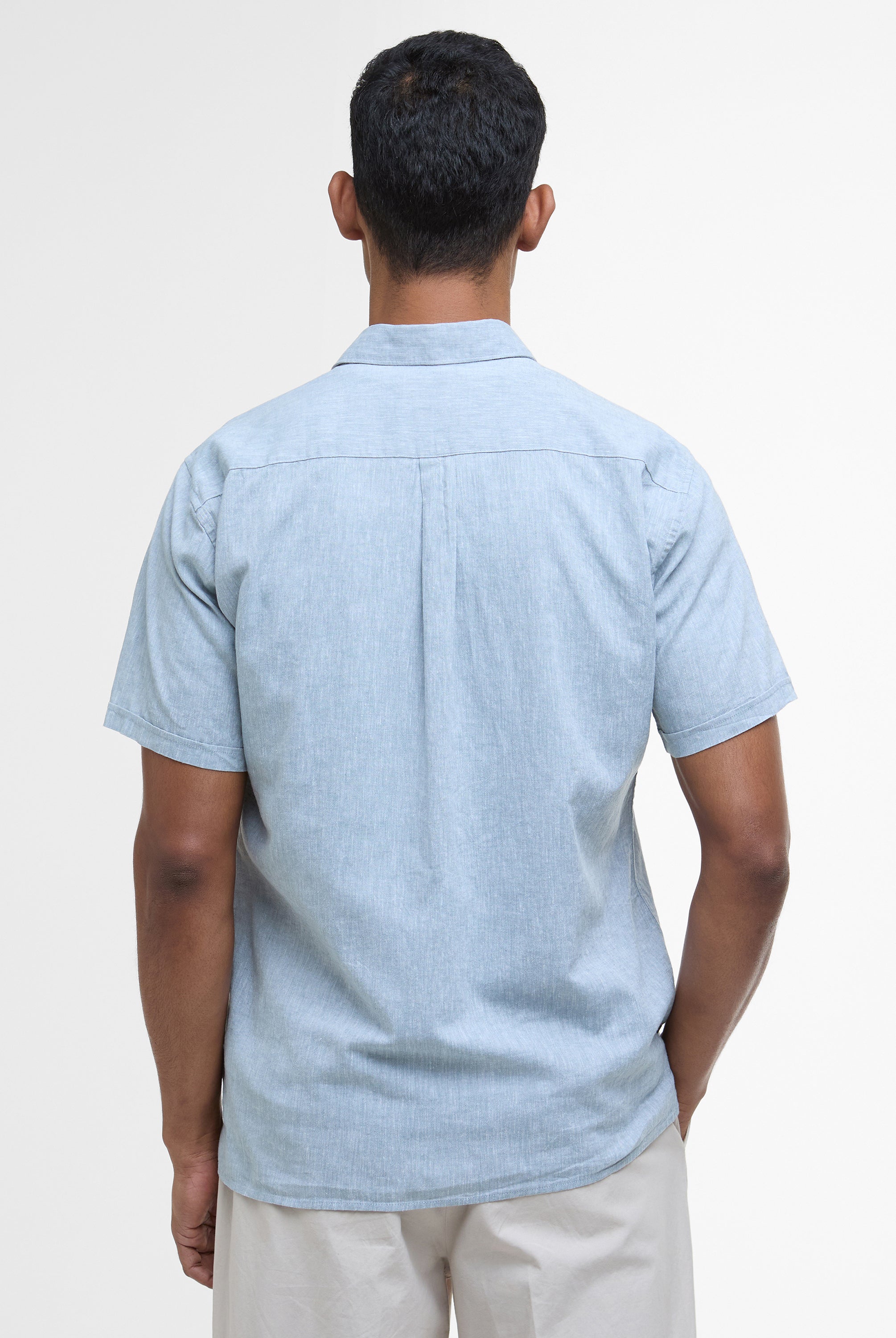 Barbour Lead Nelson SS Summer Fit Shirt #Colour_Lead