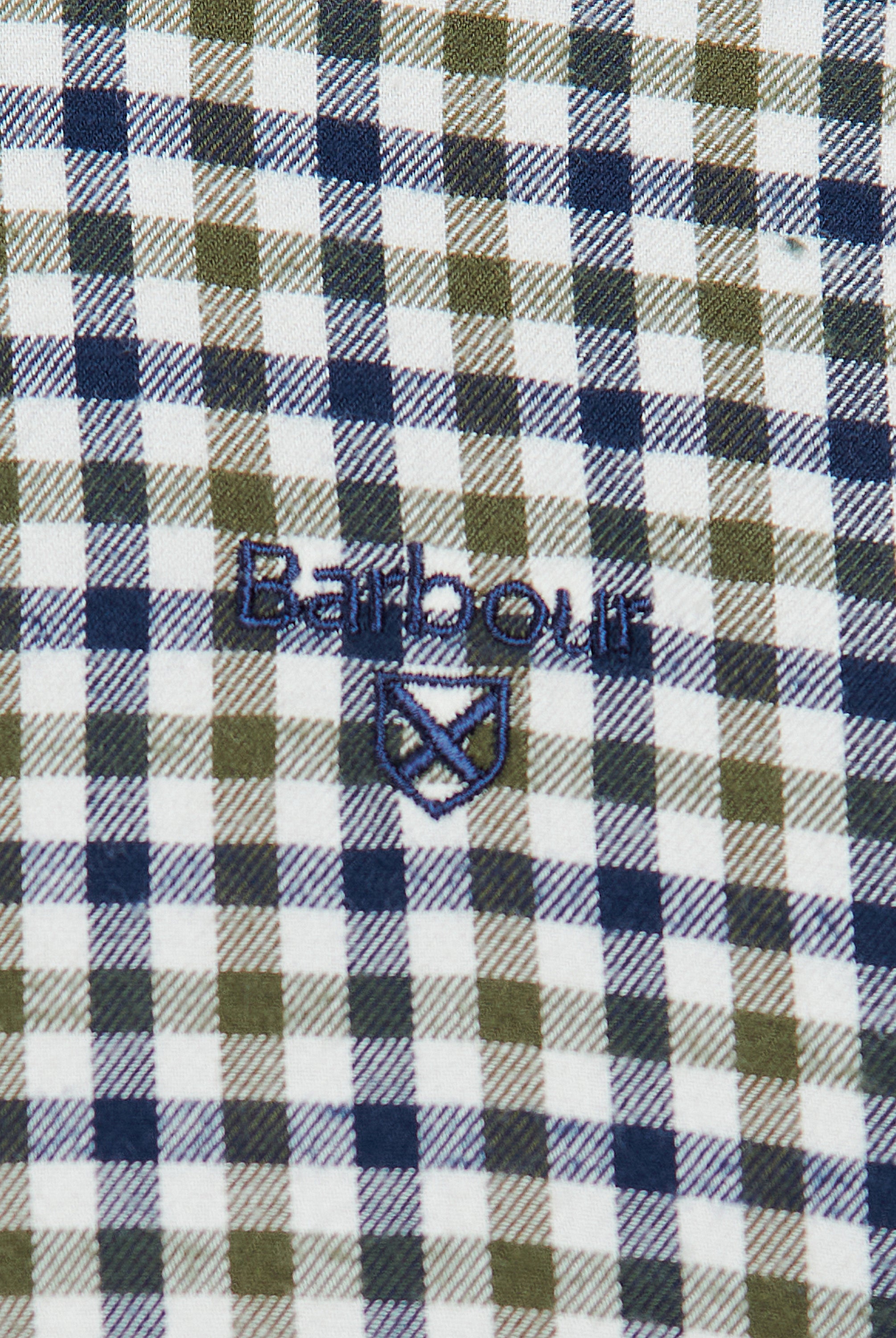 Barbour Olive Finkle Tailored Shirt #Colour_Olive