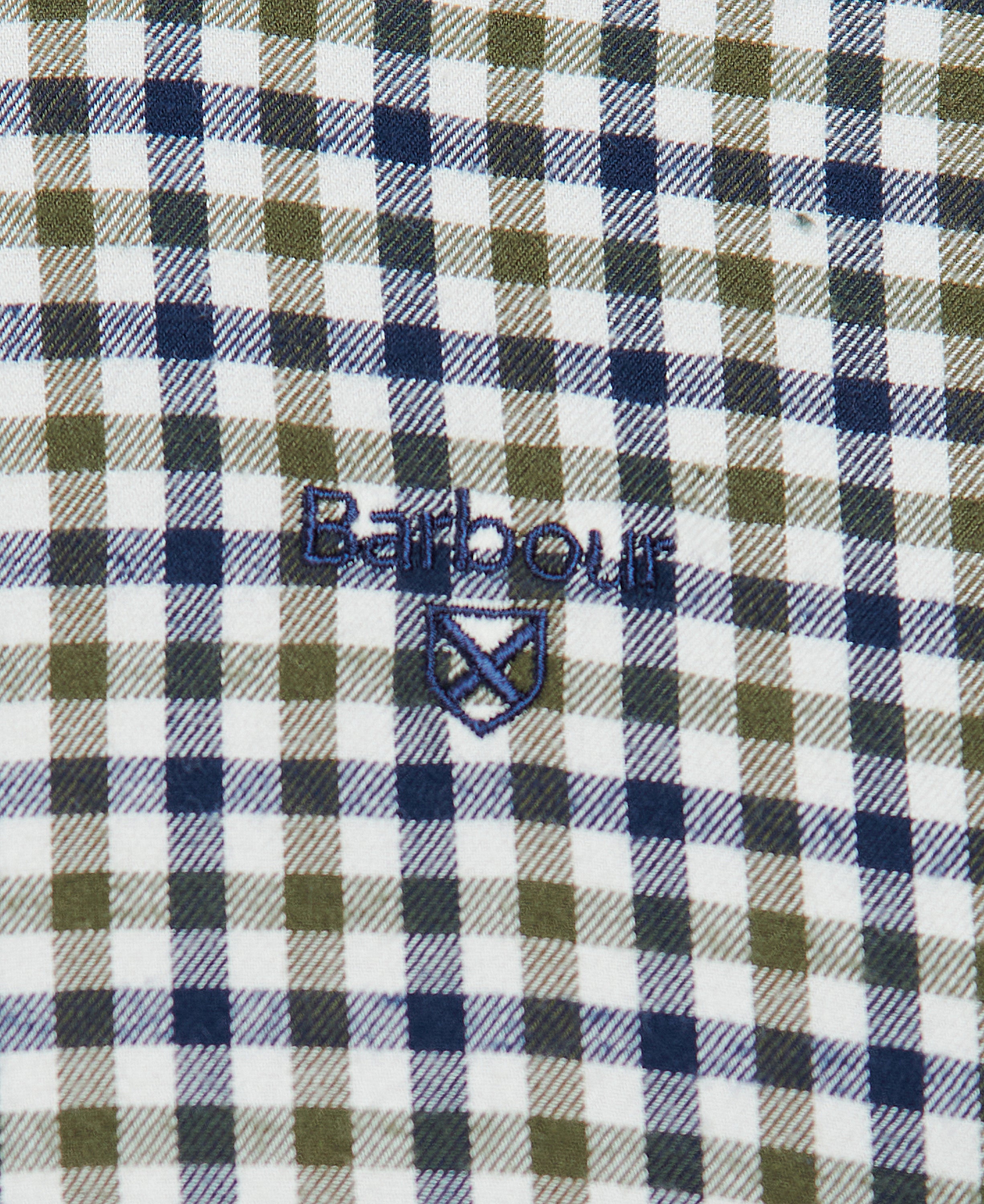 Barbour Olive Finkle Tailored Shirt #Colour_Olive