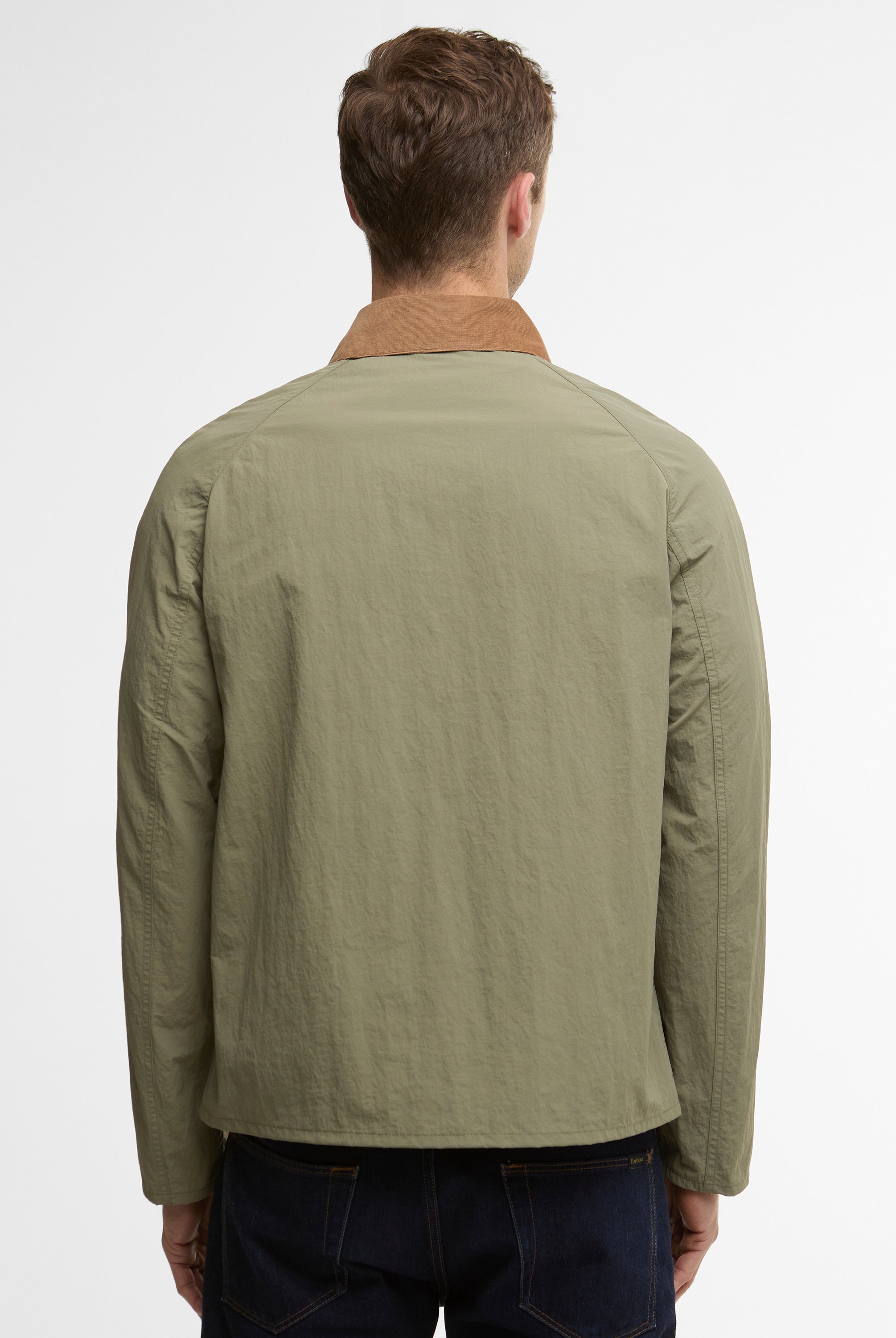 Barbour Dusty Olive Tracker Showerproof Jacket #Colour_Dusty Olive