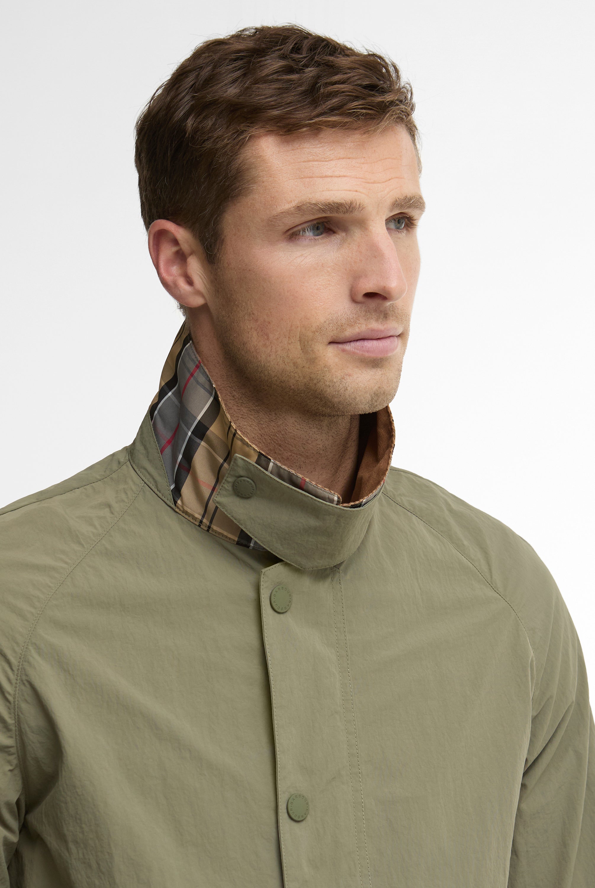 Barbour Dusty Olive Tracker Showerproof Jacket #Colour_Dusty Olive