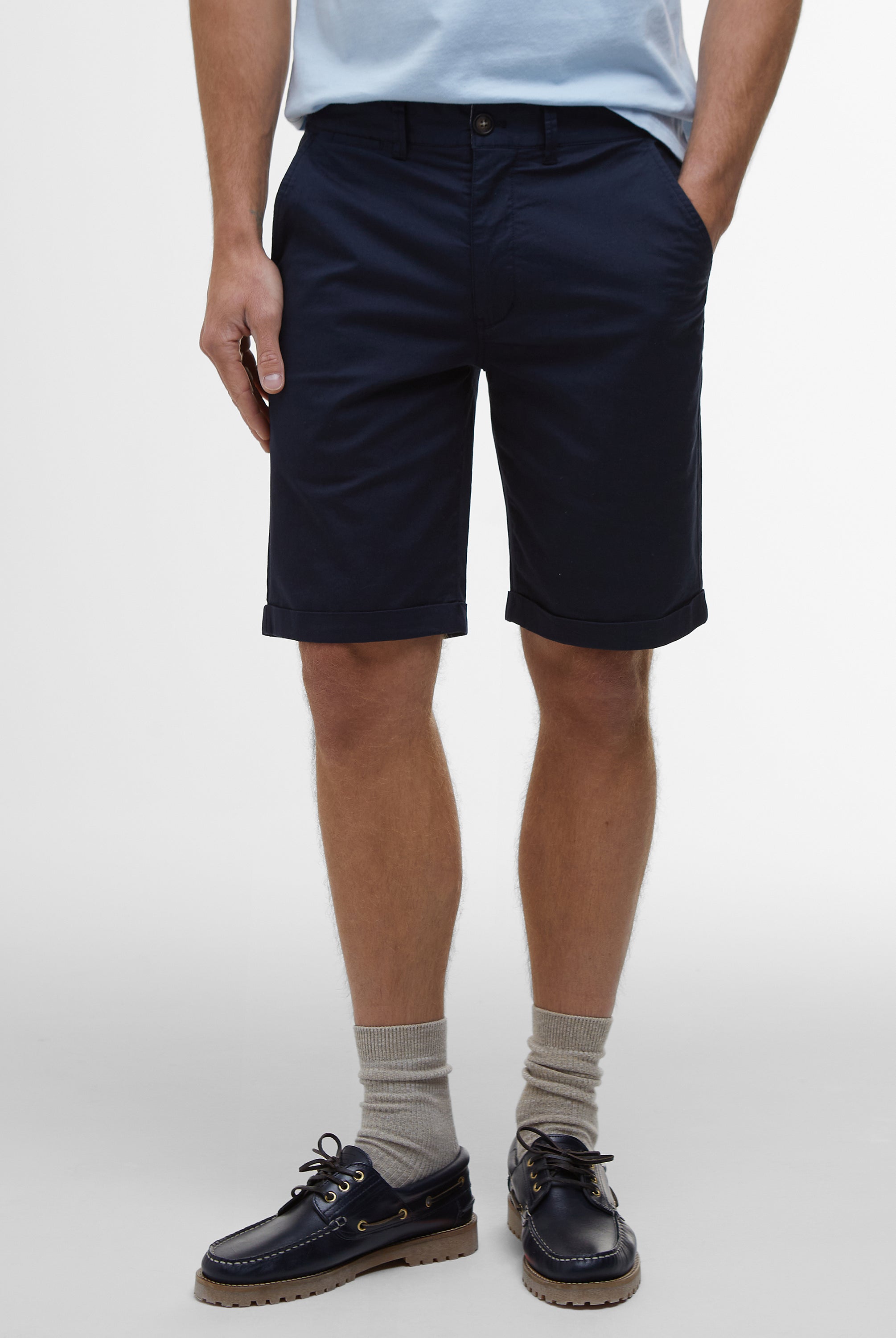 Barbour Navy Smart Chino Short #Colour_Navy
