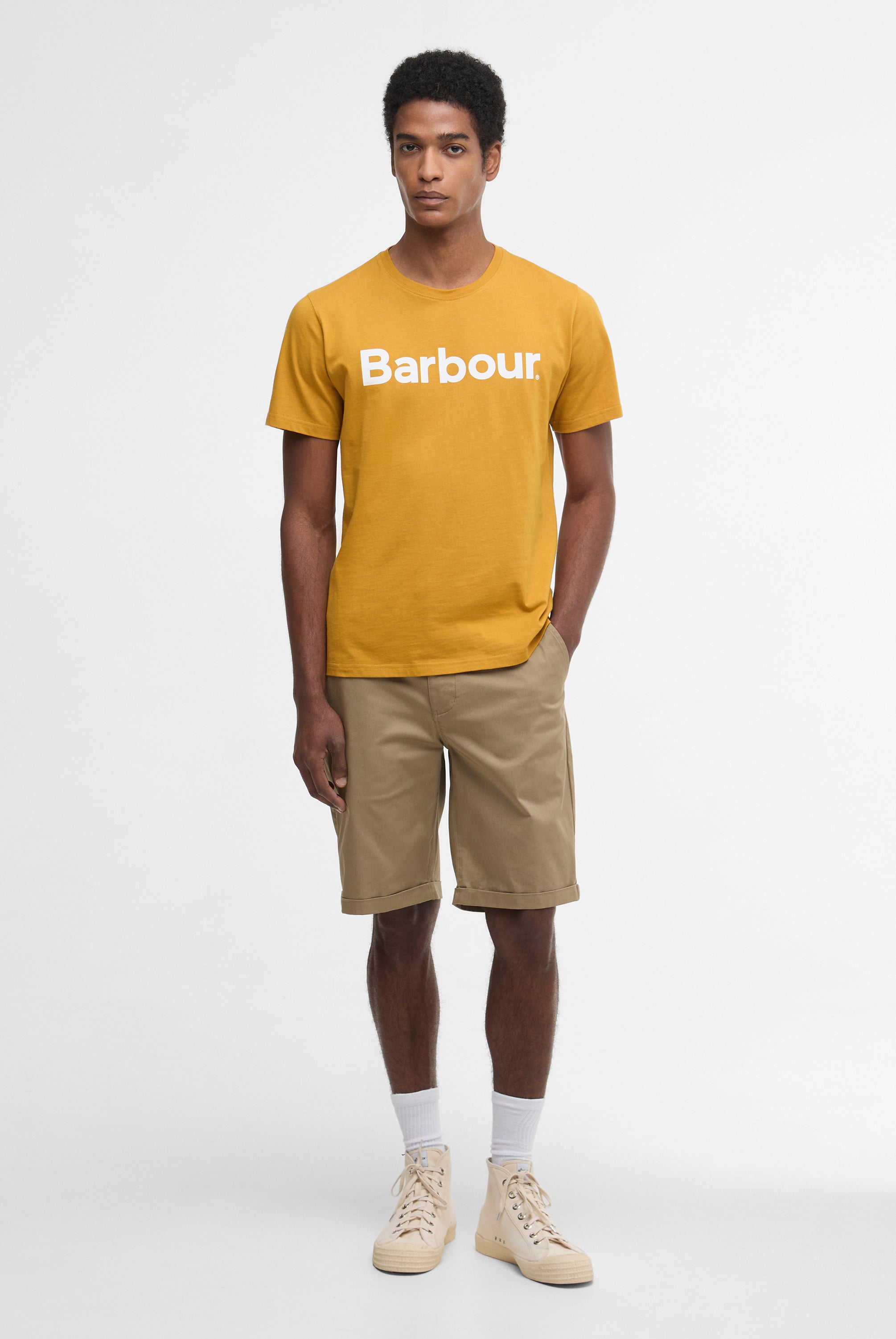 Barbour Grey Olive Smart Chino Short #Colour_Grey Olive