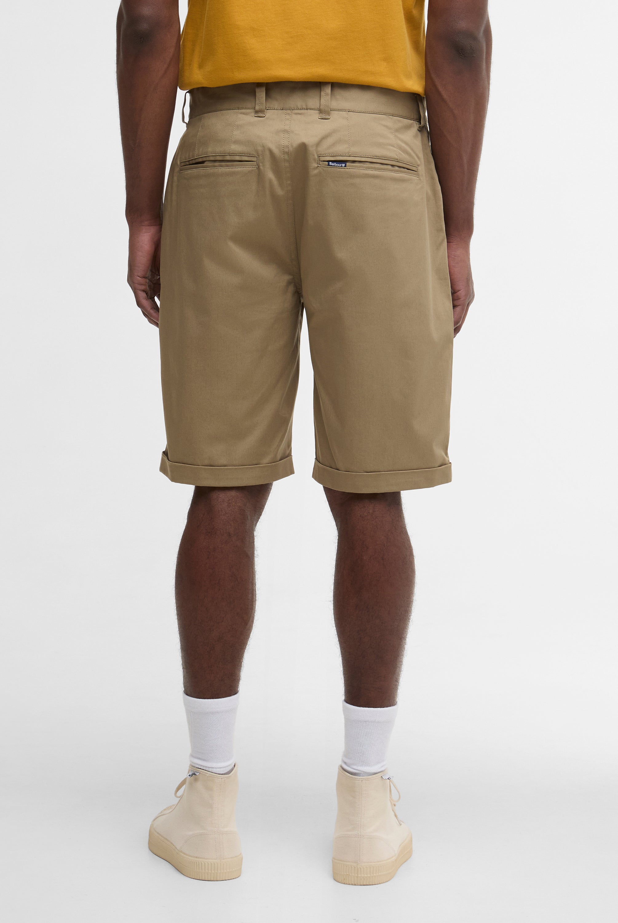 Barbour Grey Olive Smart Chino Short #Colour_Grey Olive