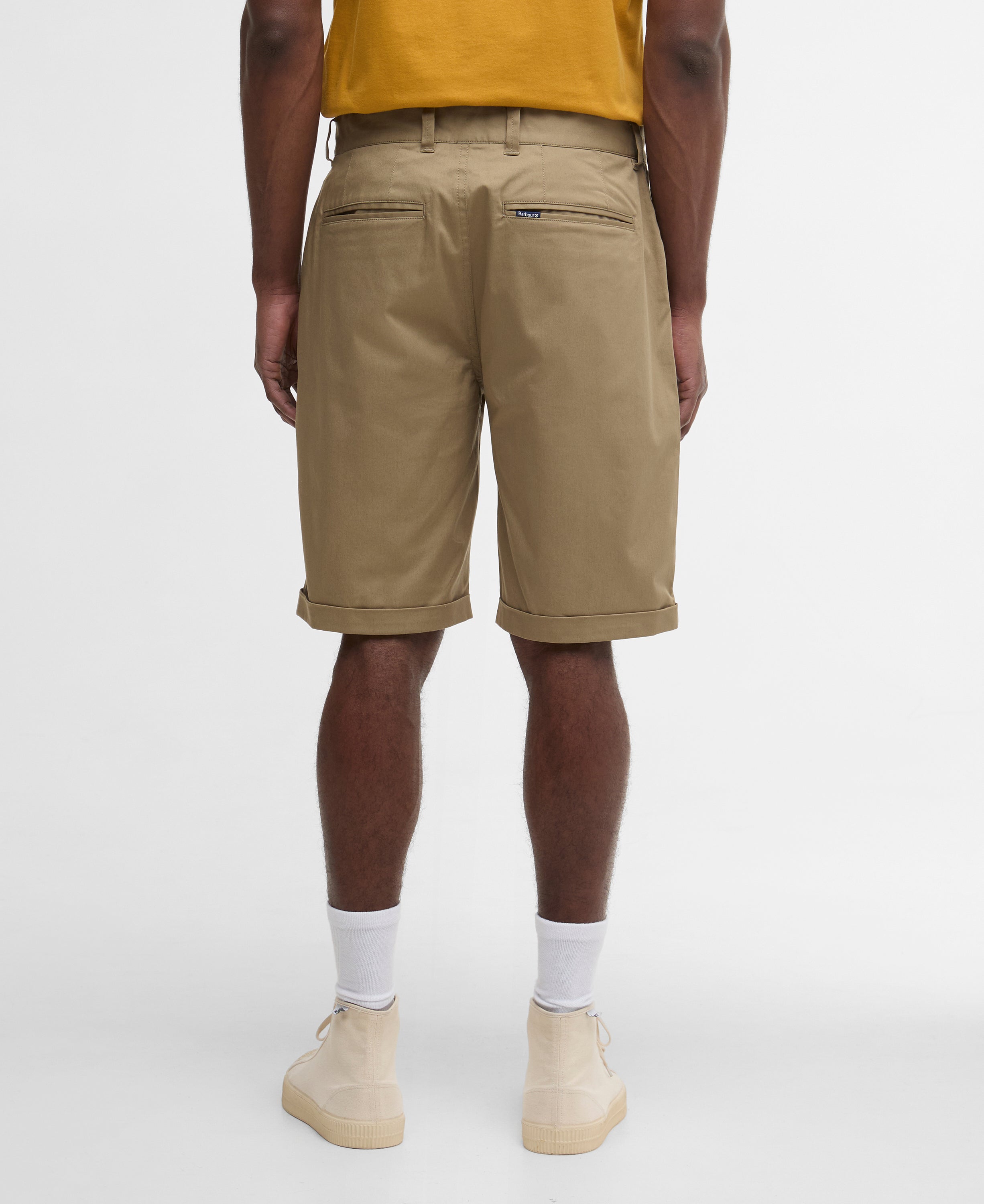 Barbour Grey Olive Smart Chino Short #Colour_Grey Olive
