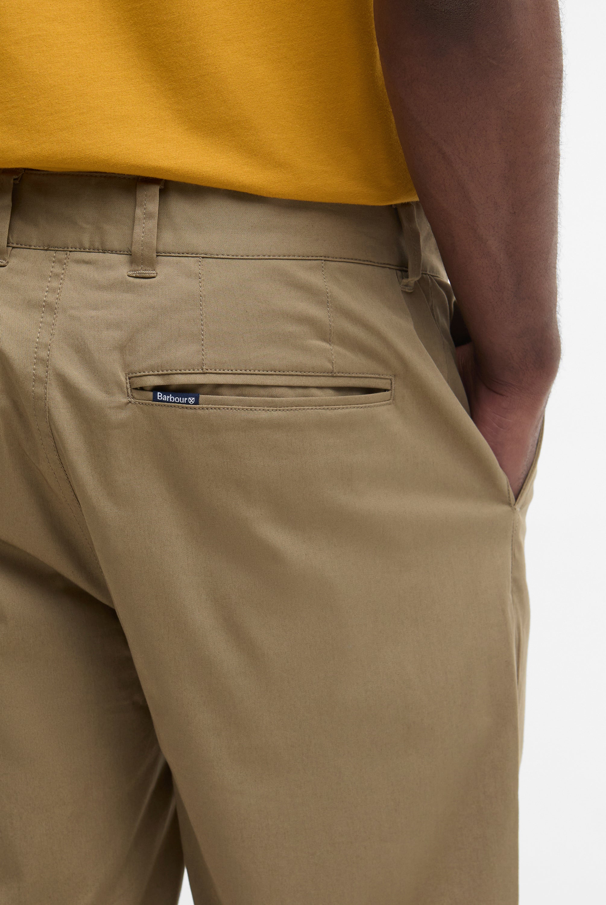 Barbour Grey Olive Smart Chino Short #Colour_Grey Olive