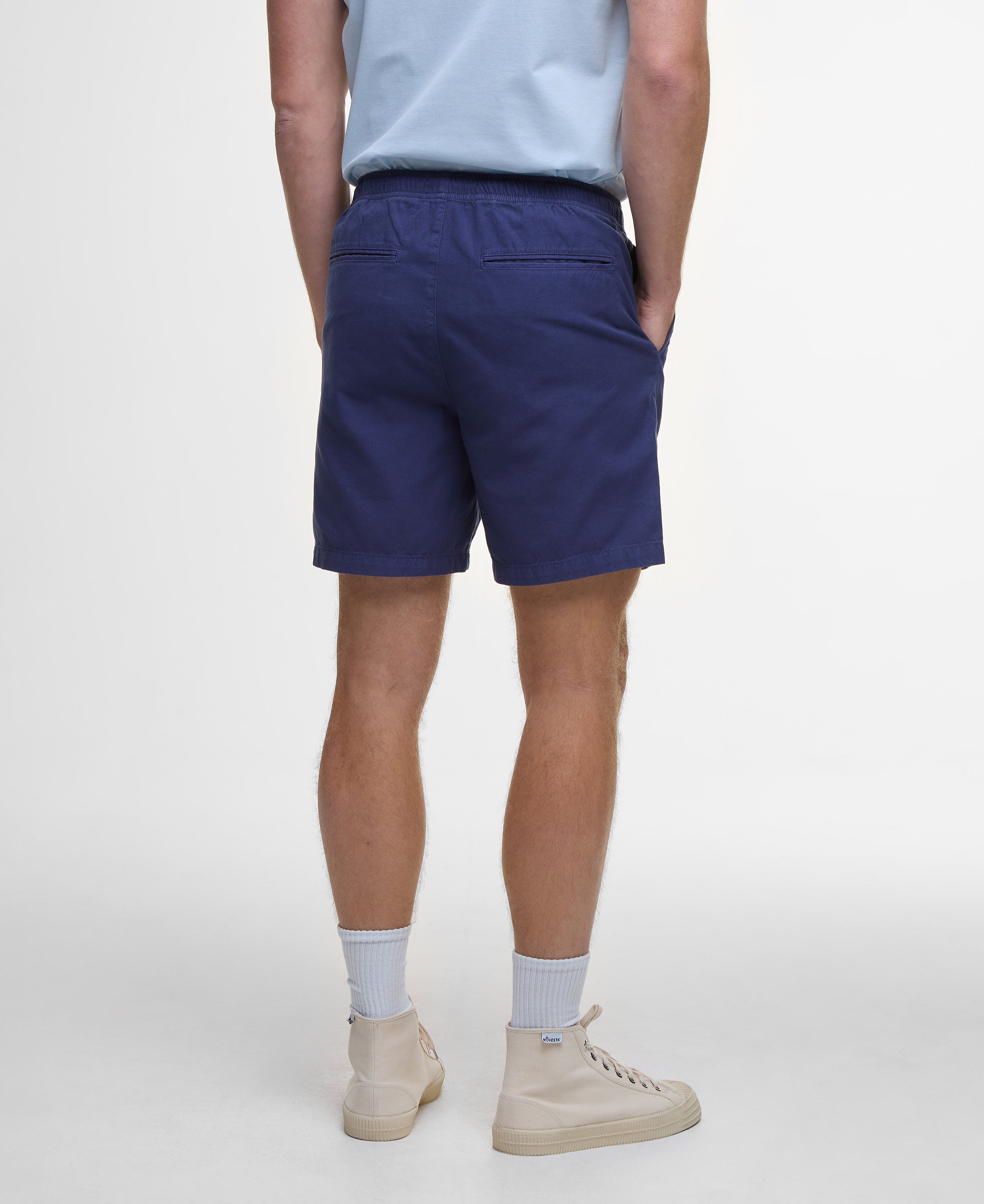 Barbour Washed Oxford Relaxed Short-OUTLET #Colour_Oceana