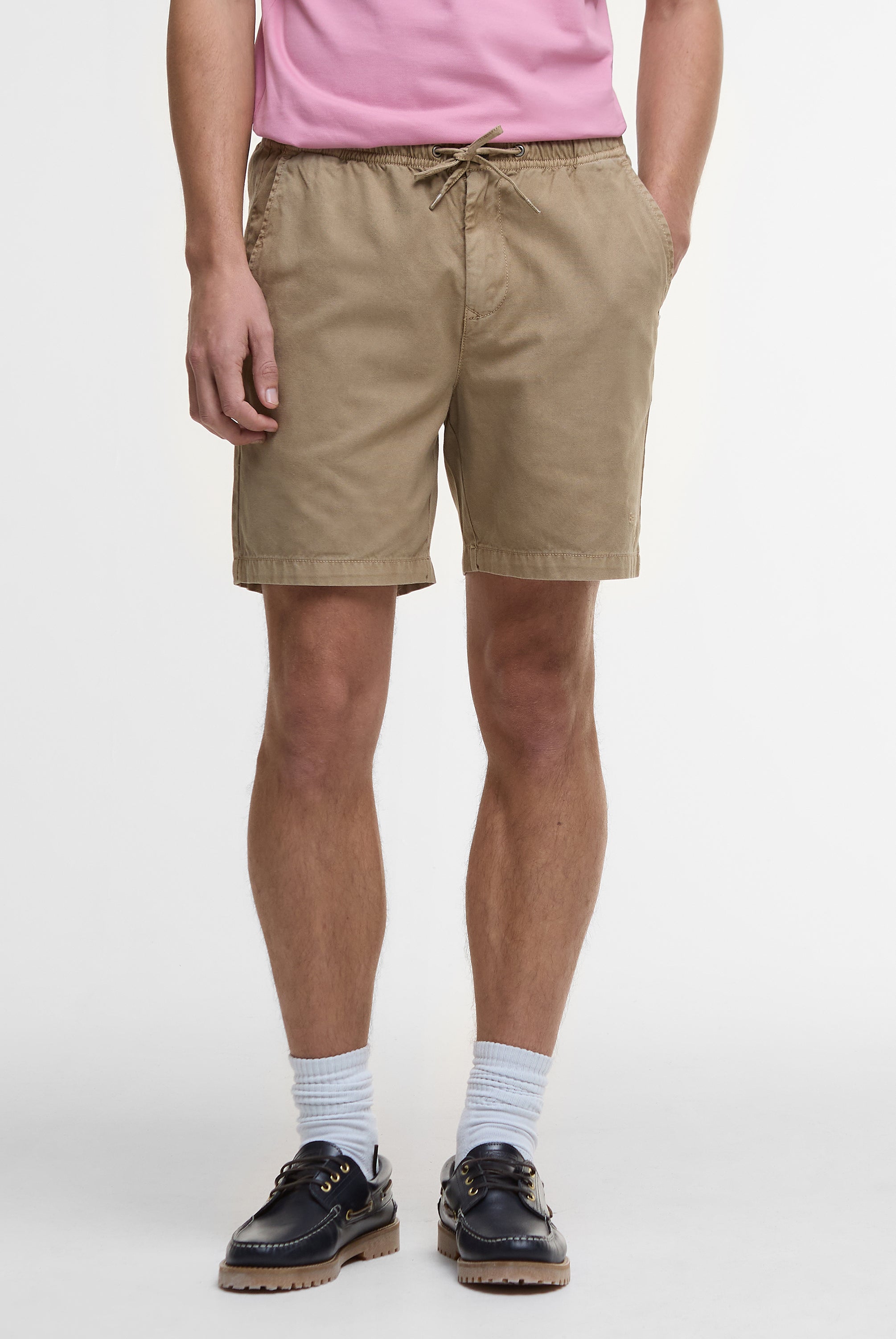 Barbour Washed Oxford Relaxed Short #Colour_Stone