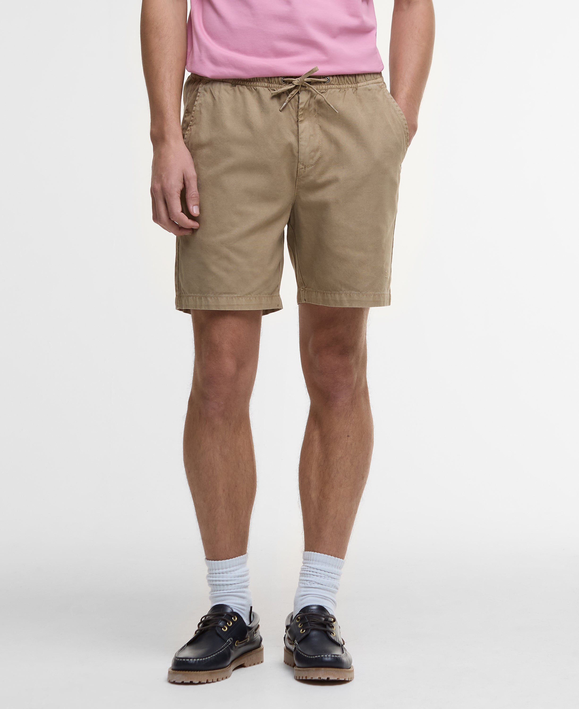 Barbour Washed Oxford Relaxed Short-OUTLET #Colour_Stone