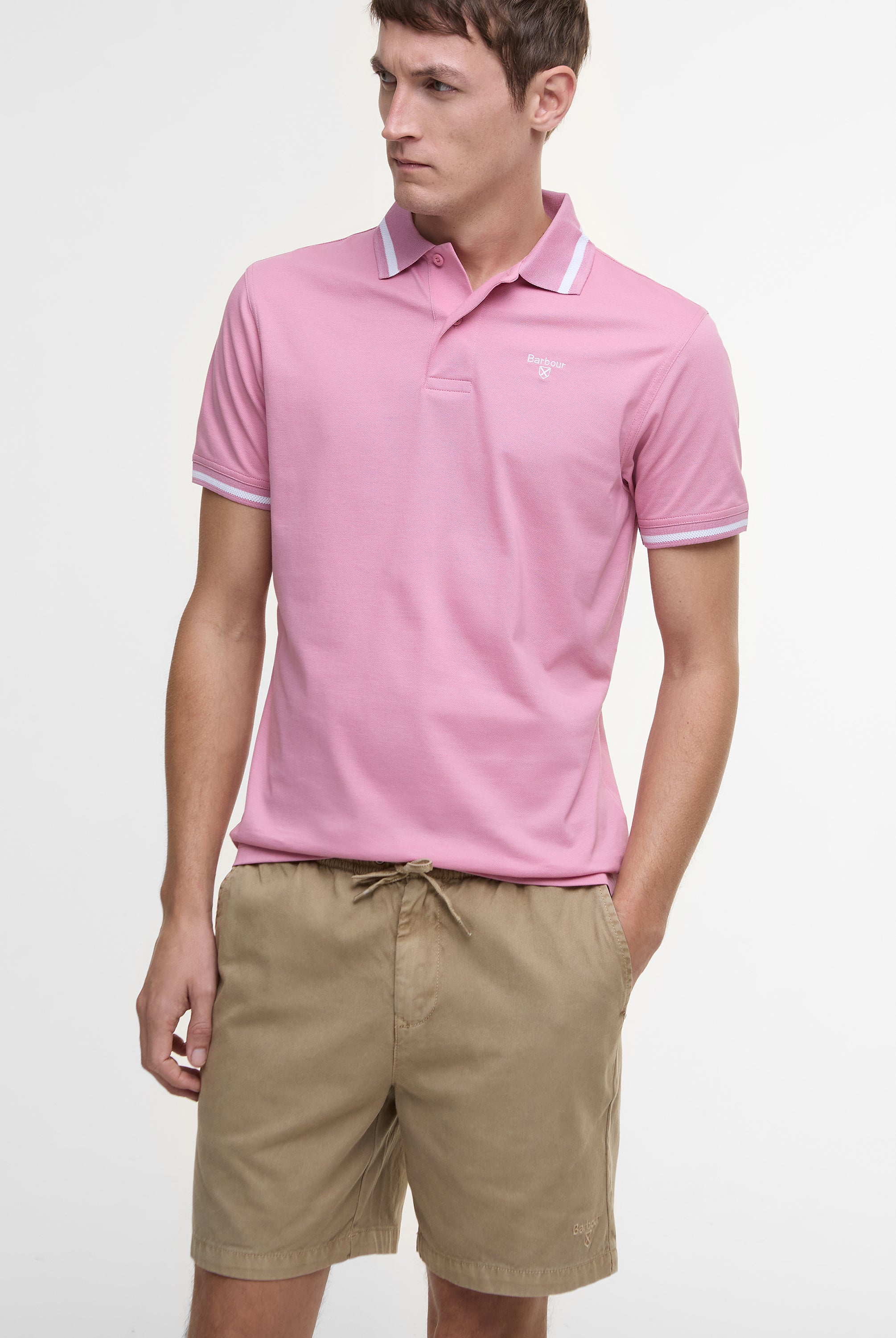 Barbour Washed Oxford Relaxed Short #Colour_Stone