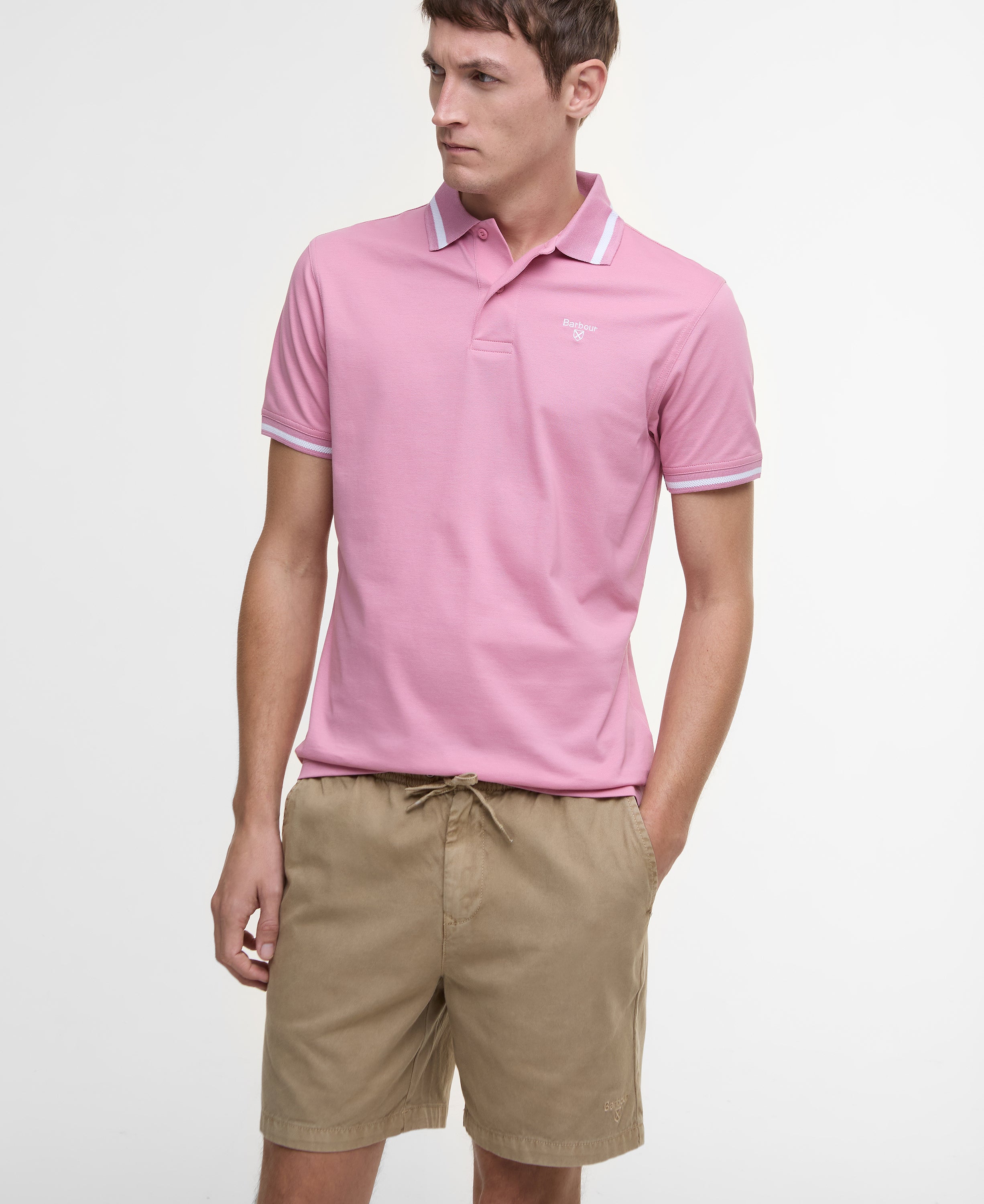Barbour Washed Oxford Relaxed Short-OUTLET #Colour_Stone