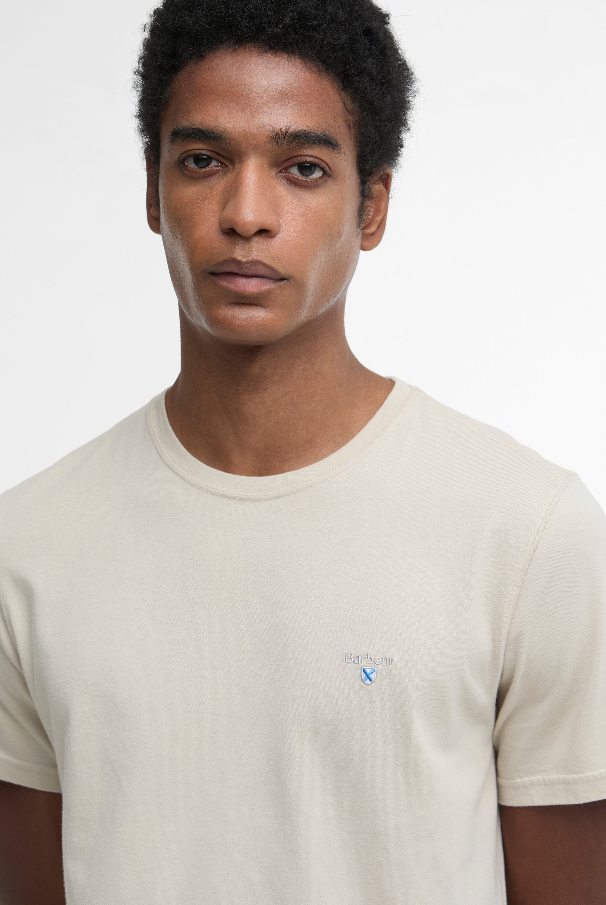 Barbour Mist Tartan Sports T-Shirt #Colour_Mist