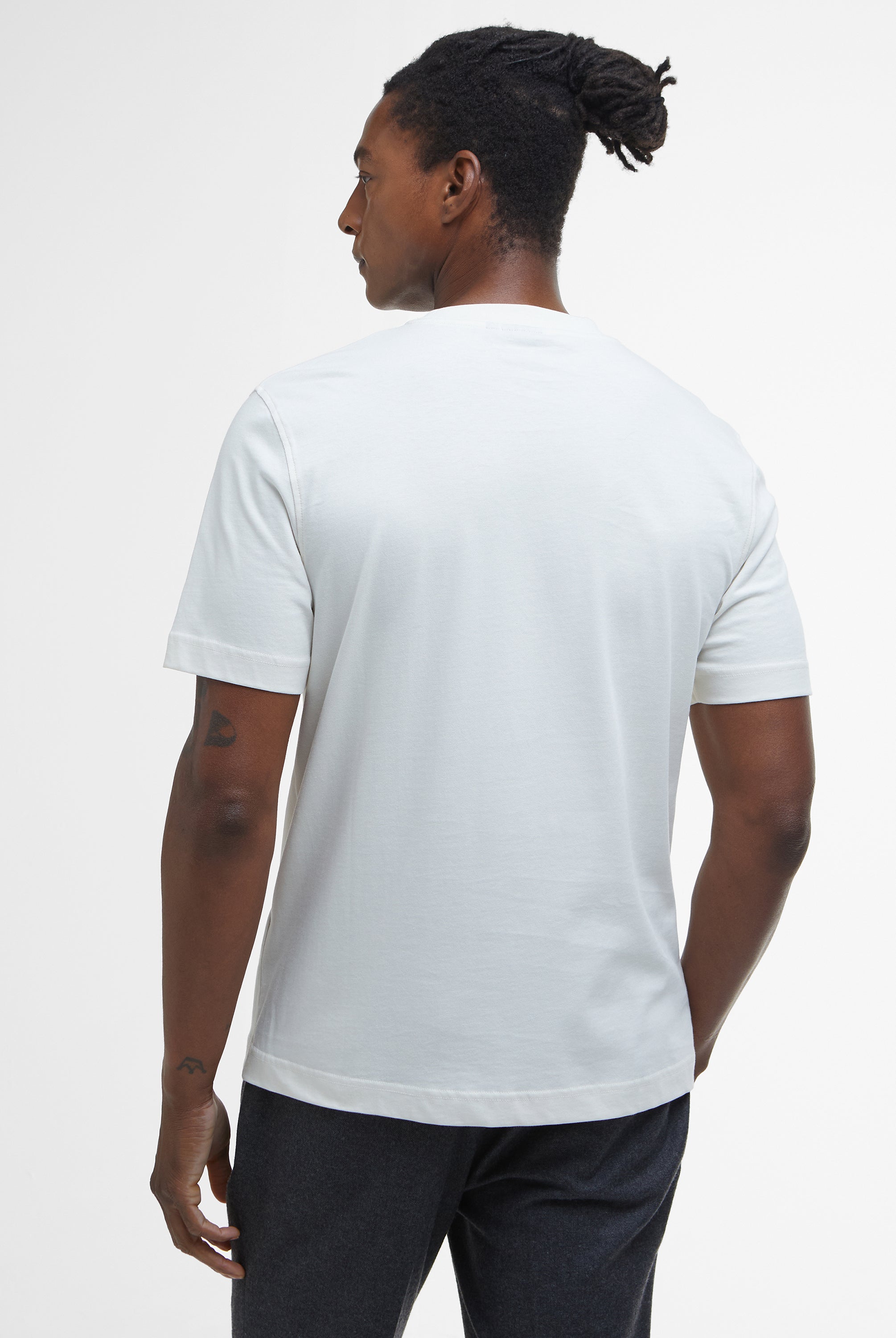 Barbour Antique White Logo Relaxed T-Shirt #Colour_Antique White