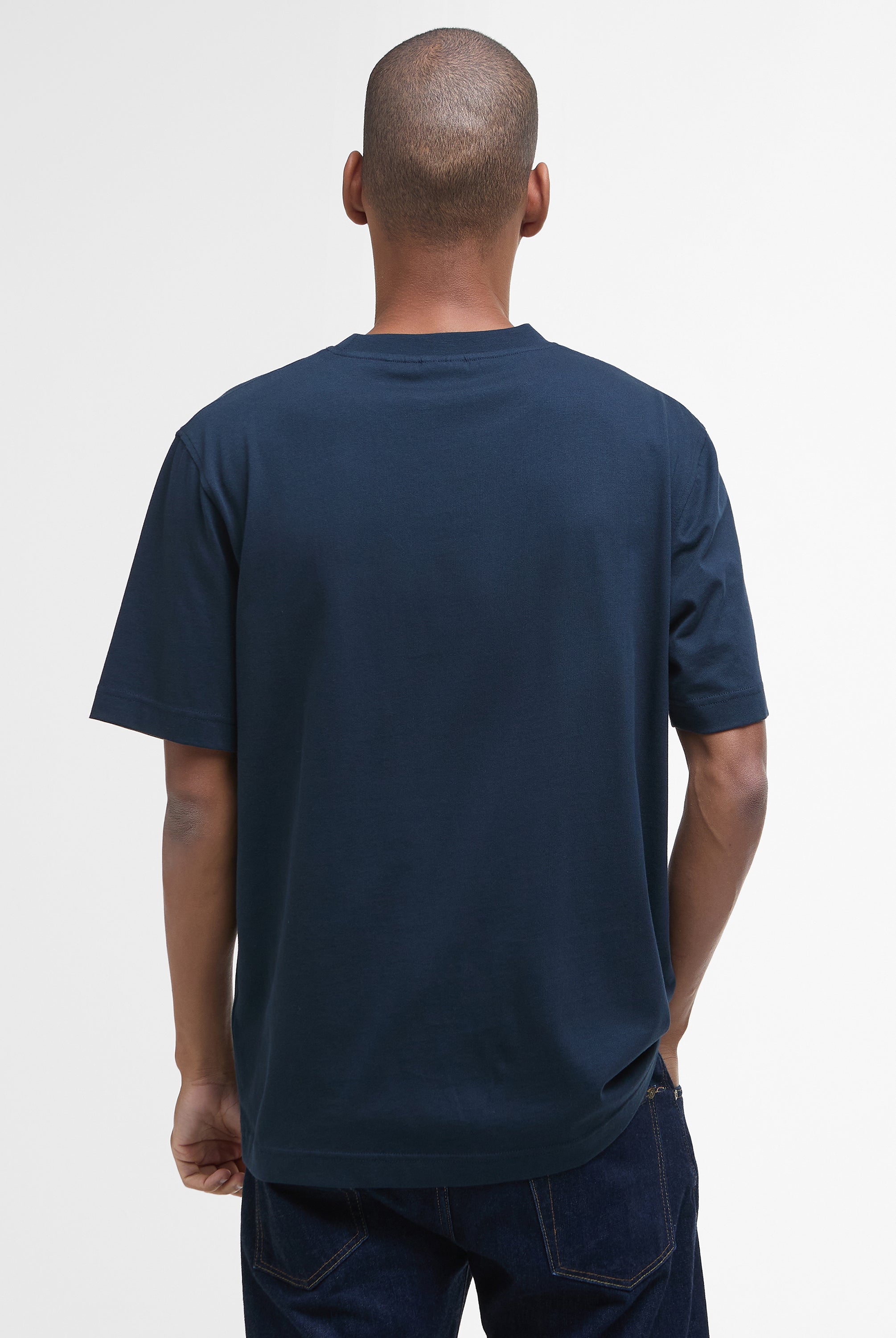Barbour Navy Sports Relaxed T-Shirt #Colour_Navy