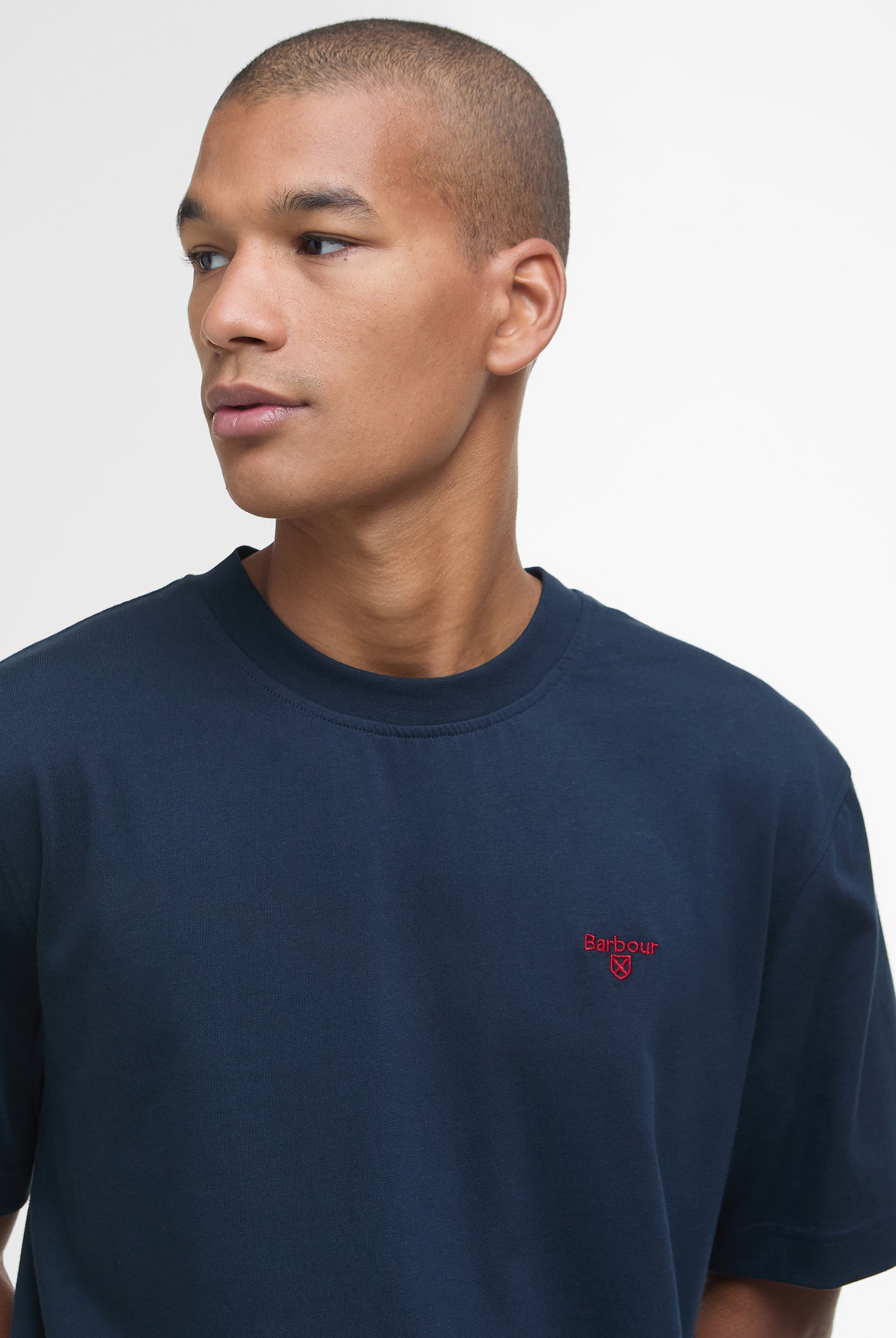 Barbour Navy Sports Relaxed T-Shirt #Colour_Navy