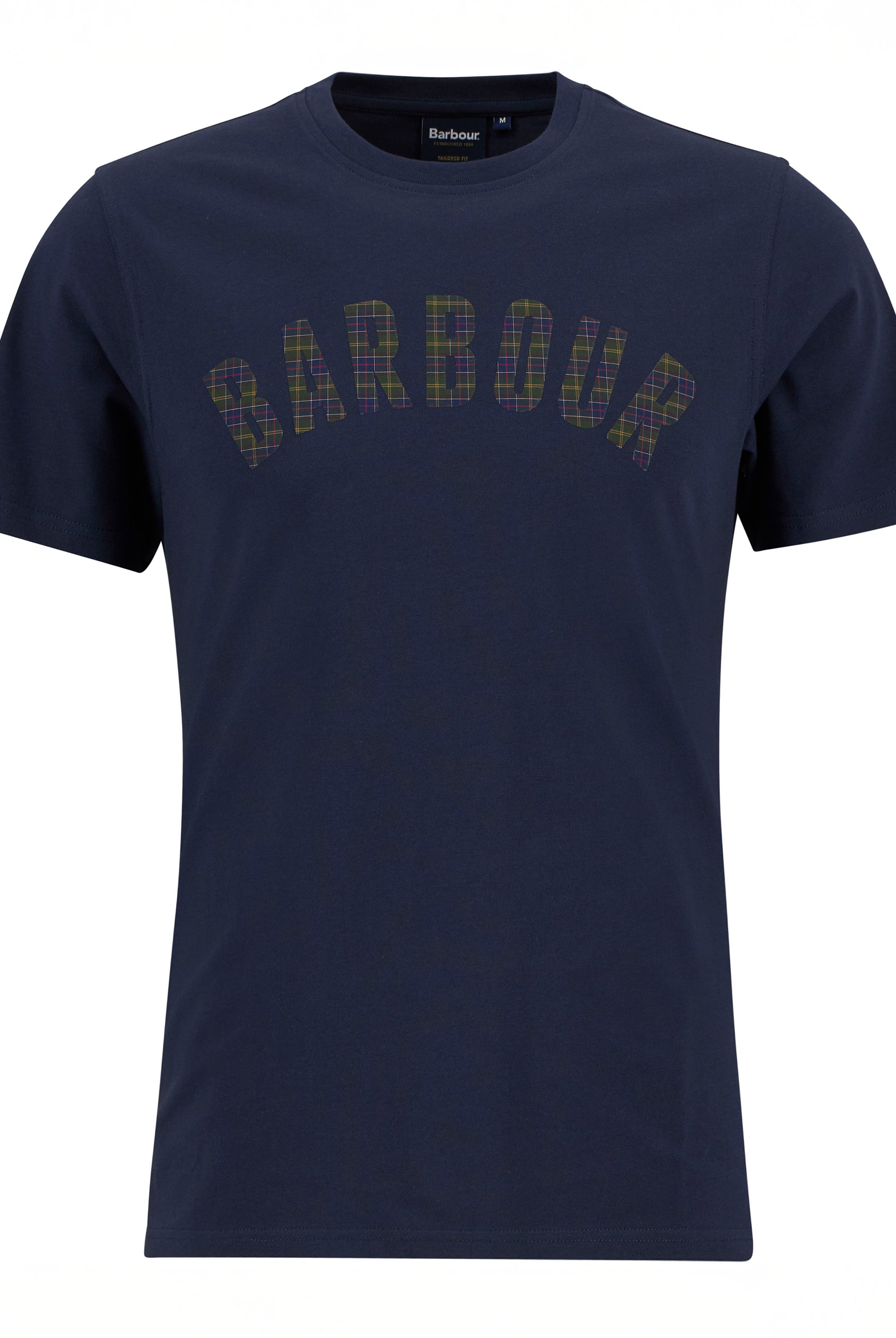 Barbour Navy Berwick Tartan T-Shirt #Colour_Navy