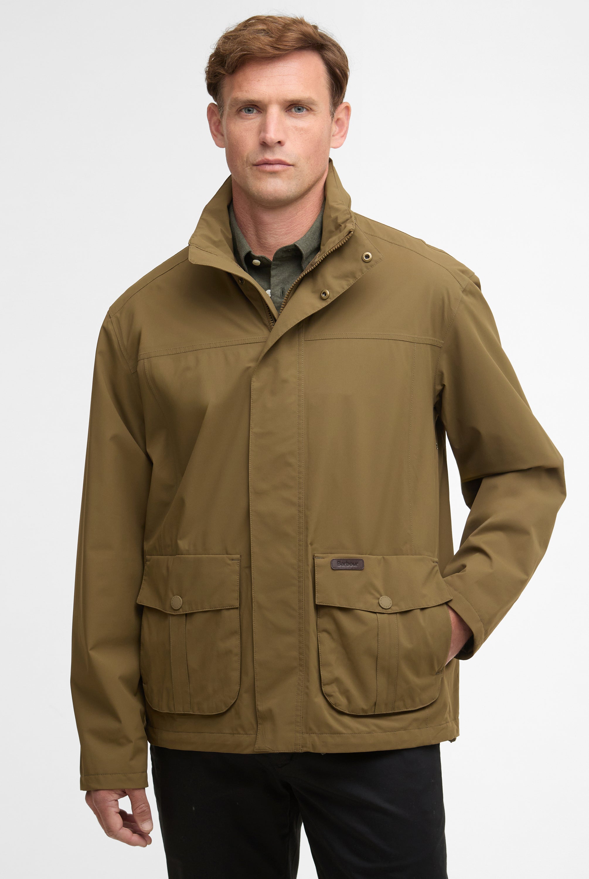 Barbour Beech Sander Waterproof Jacket #Colour_Beech