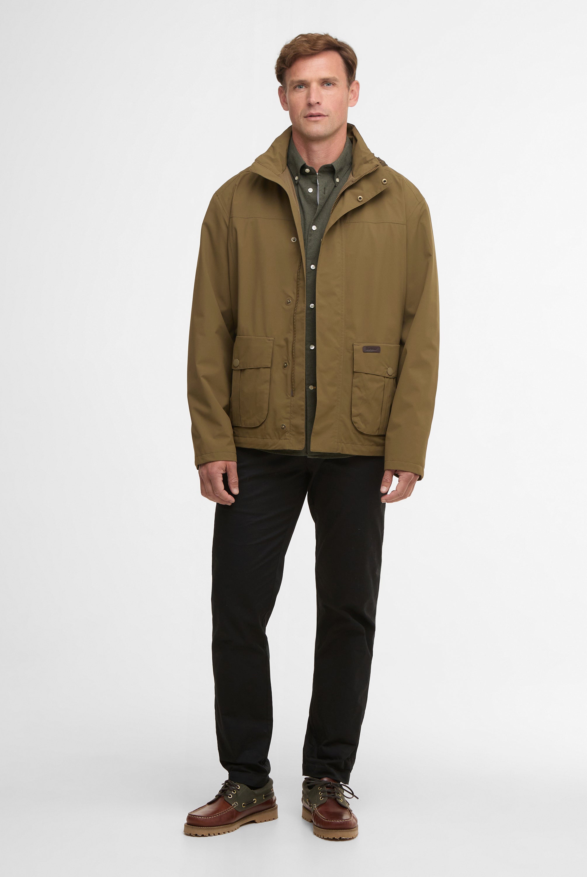 Barbour Beech Sander Waterproof Jacket #Colour_Beech