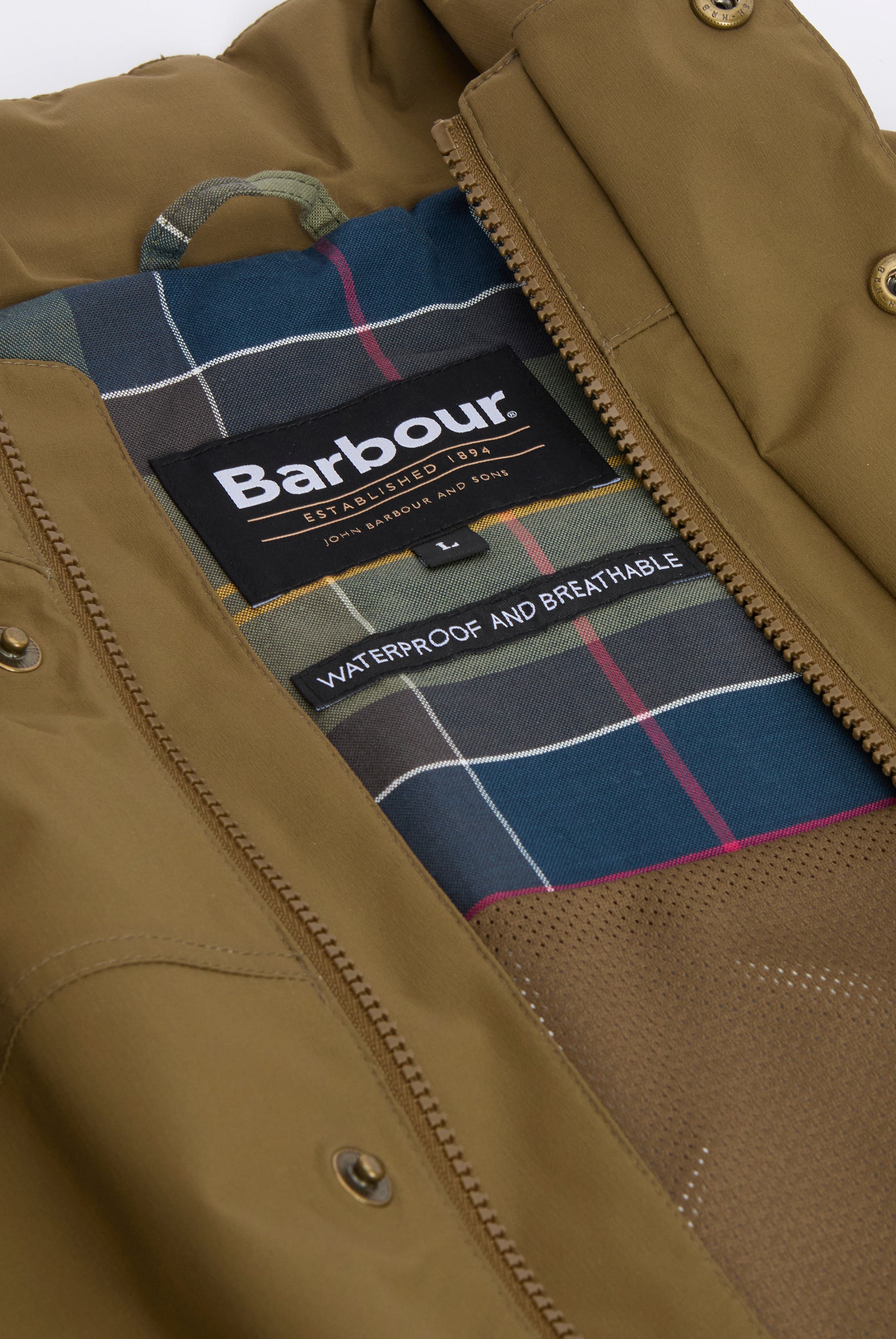 Barbour Beech Sander Waterproof Jacket #Colour_Beech