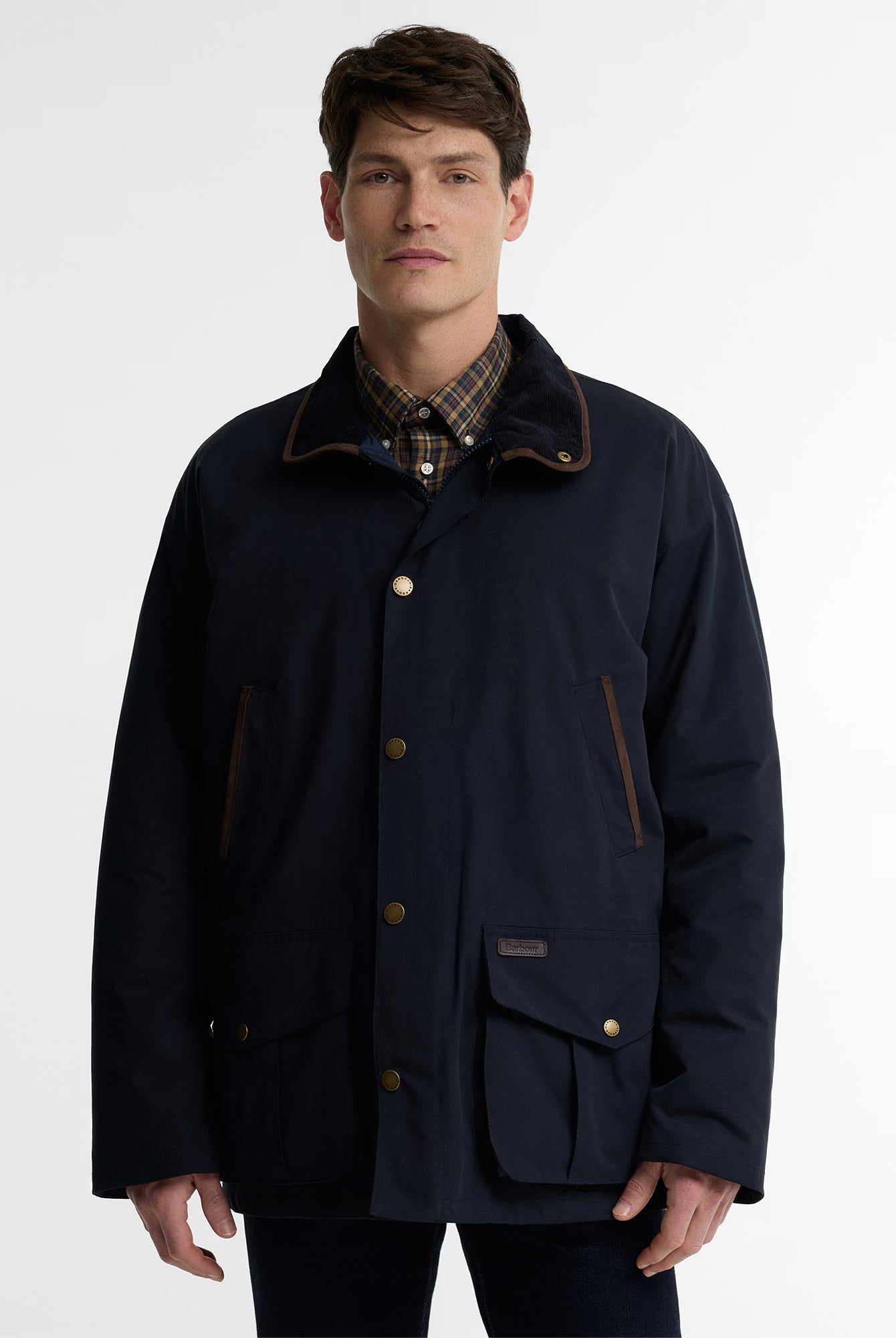 Barbour Broomfield Waterproof Jacket #Colour_Dark Navy