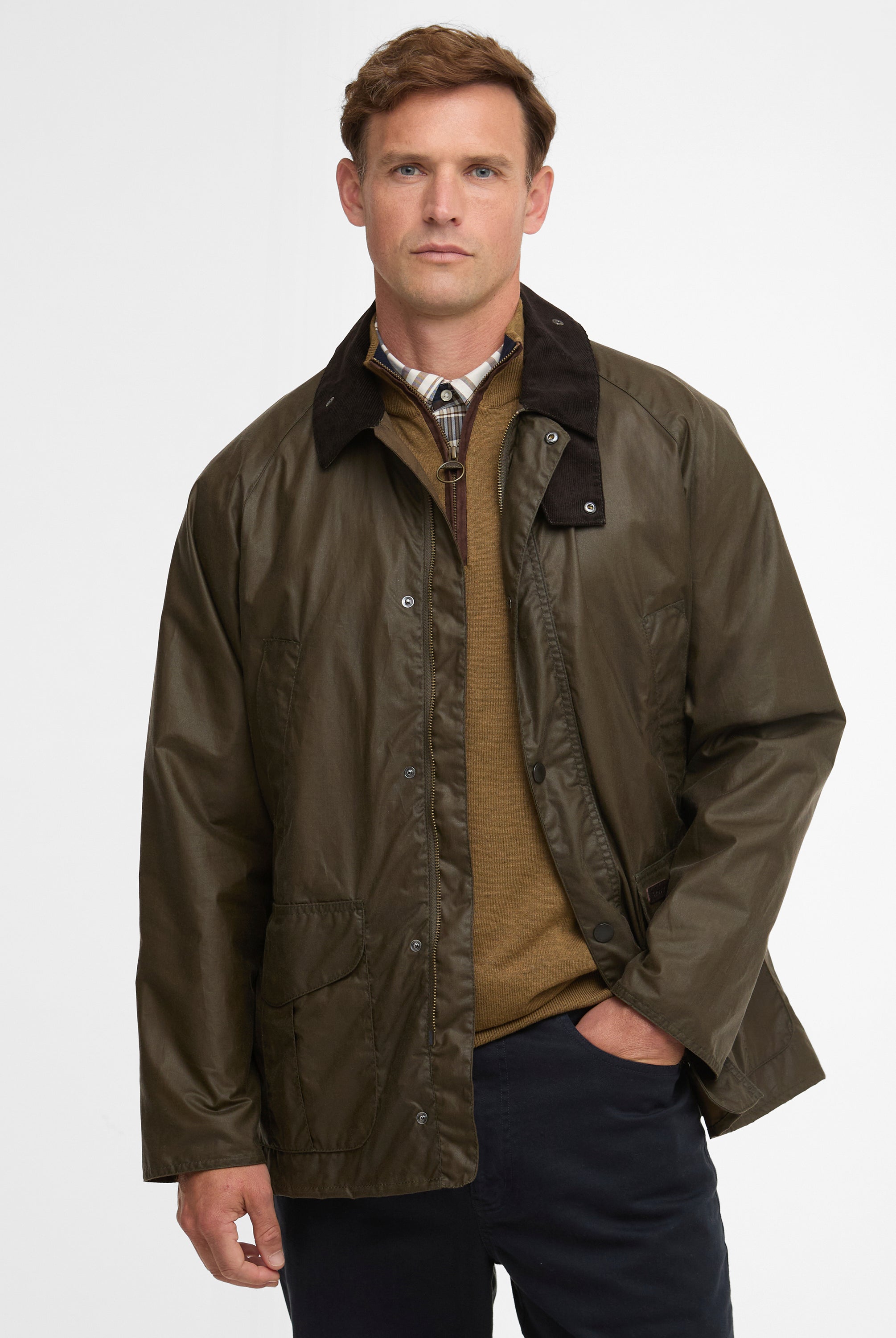 Barbour Beech Lightweight Stratford Wax Jacket #Colour_Beech