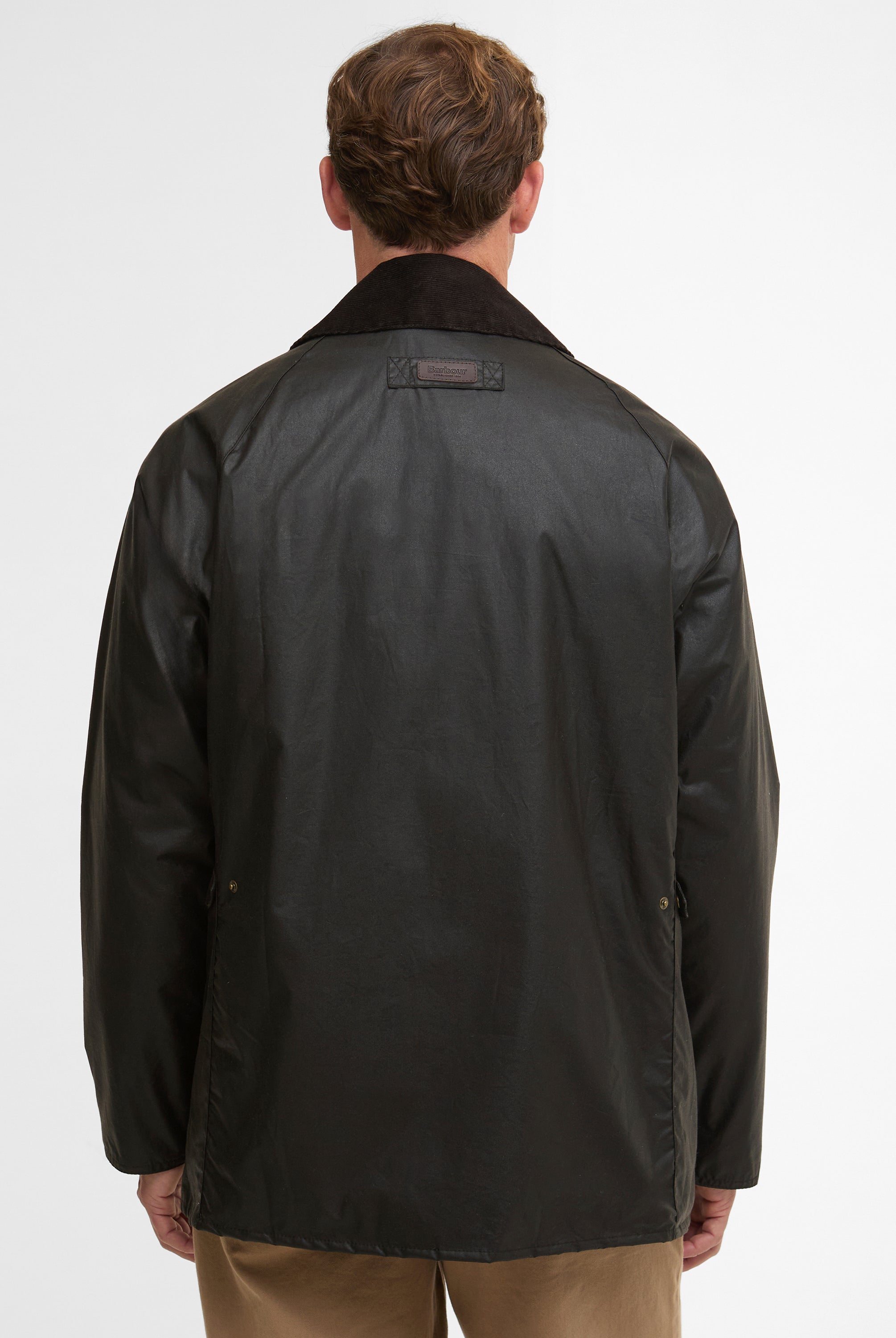 Barbour Dark Olive Lightweight Stratford Wax Jacket #Colour_Dark Olive