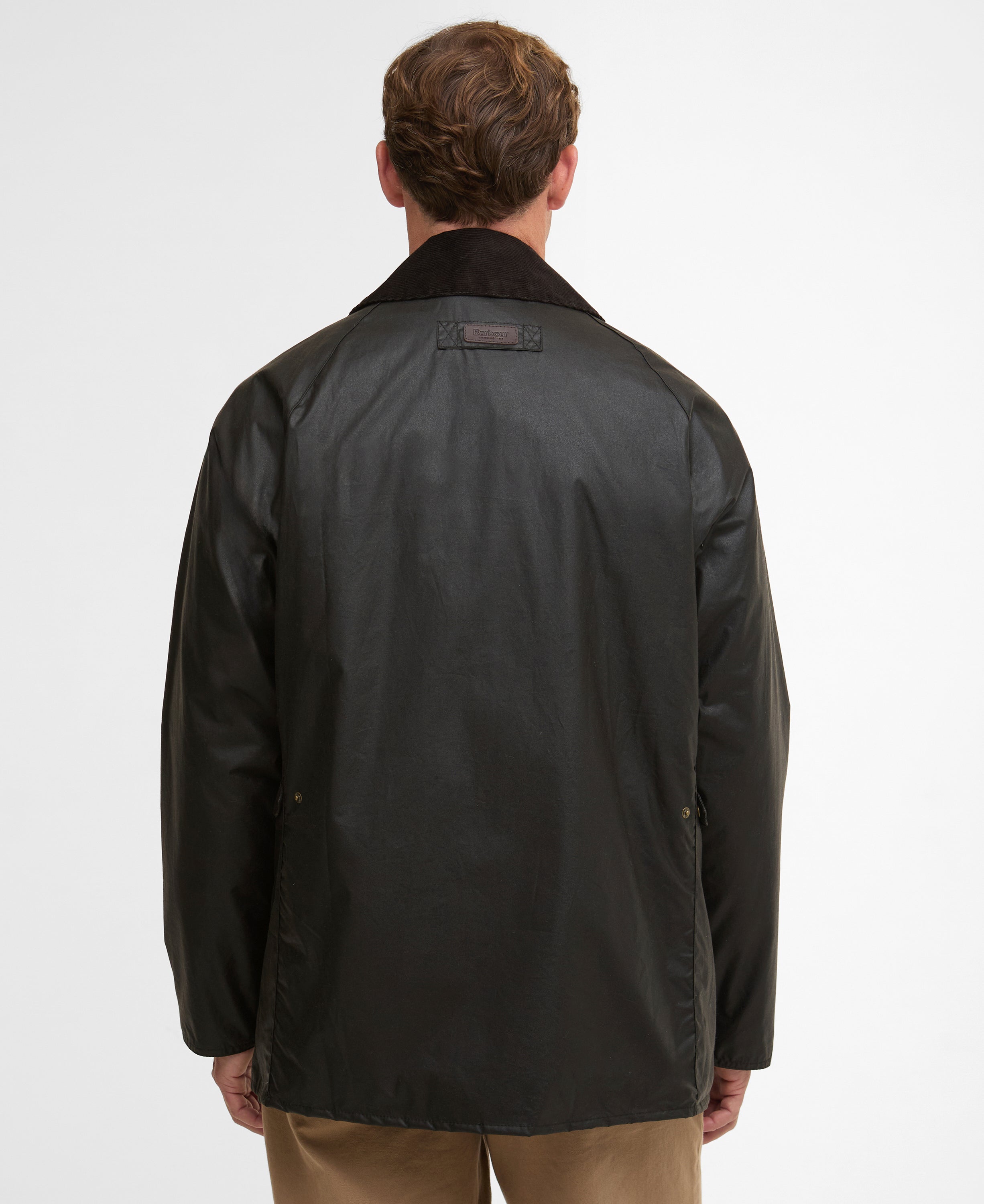 Barbour Dark Olive Lightweight Stratford Wax Jacket #Colour_Dark Olive