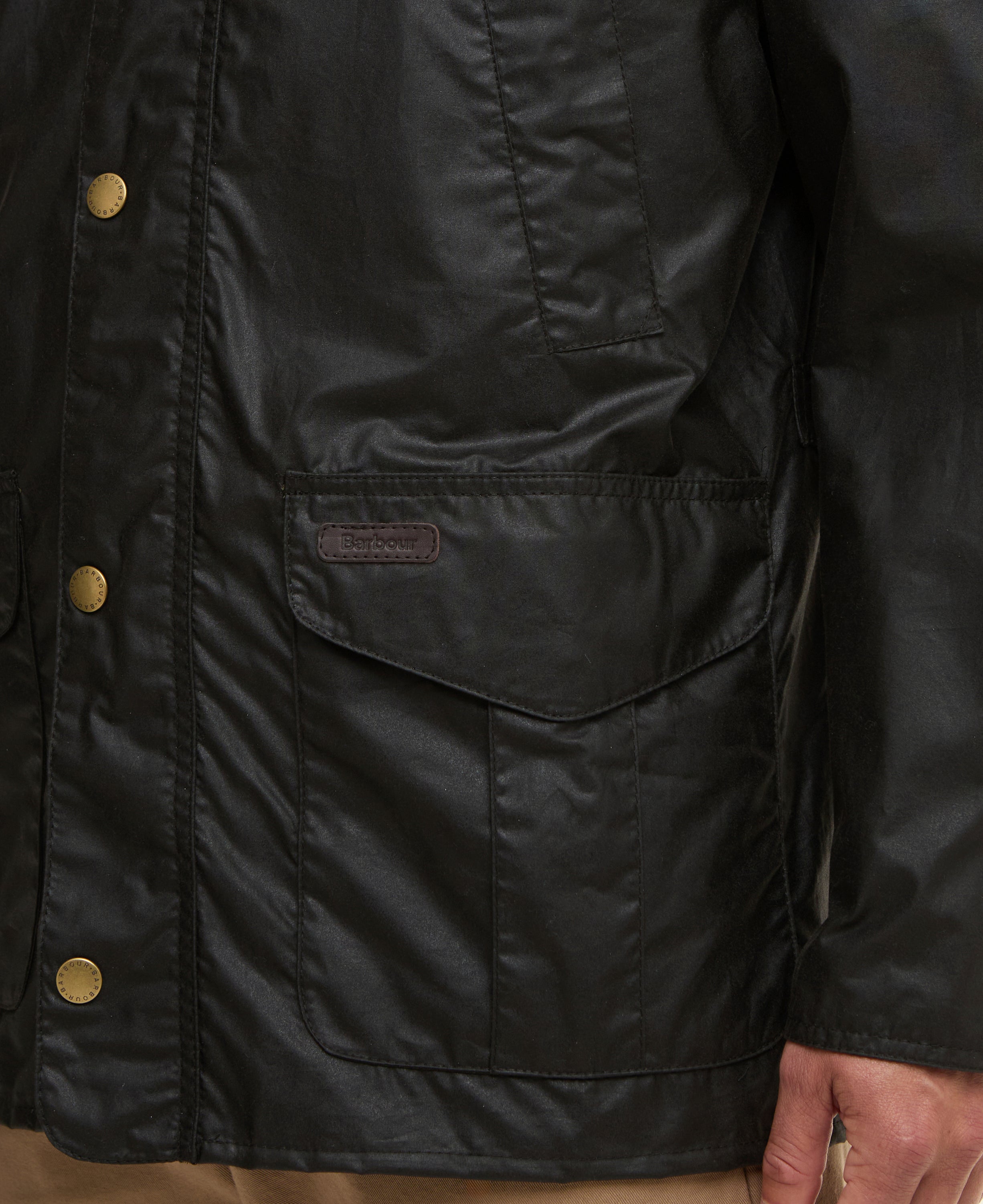 Barbour Dark Olive Lightweight Stratford Wax Jacket #Colour_Dark Olive