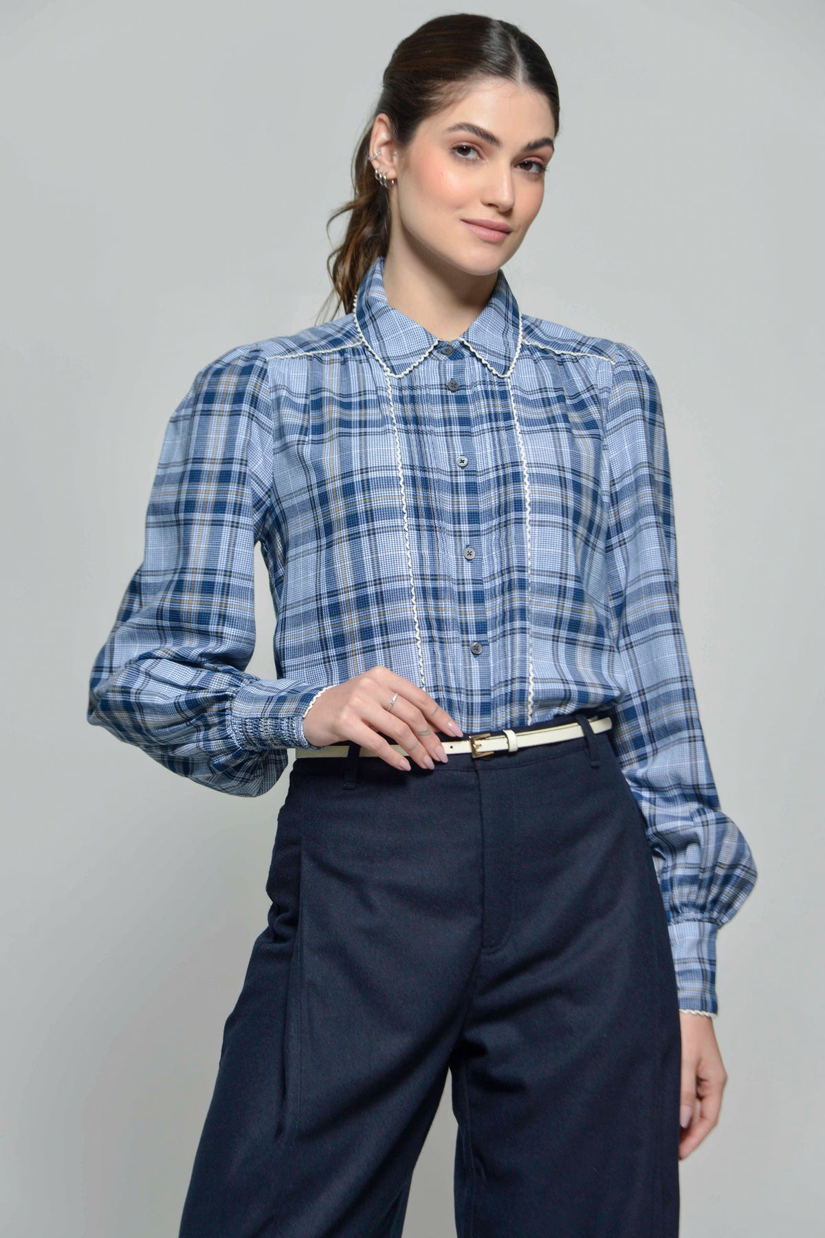 Hartwell Mariella #Colour_Blue Check