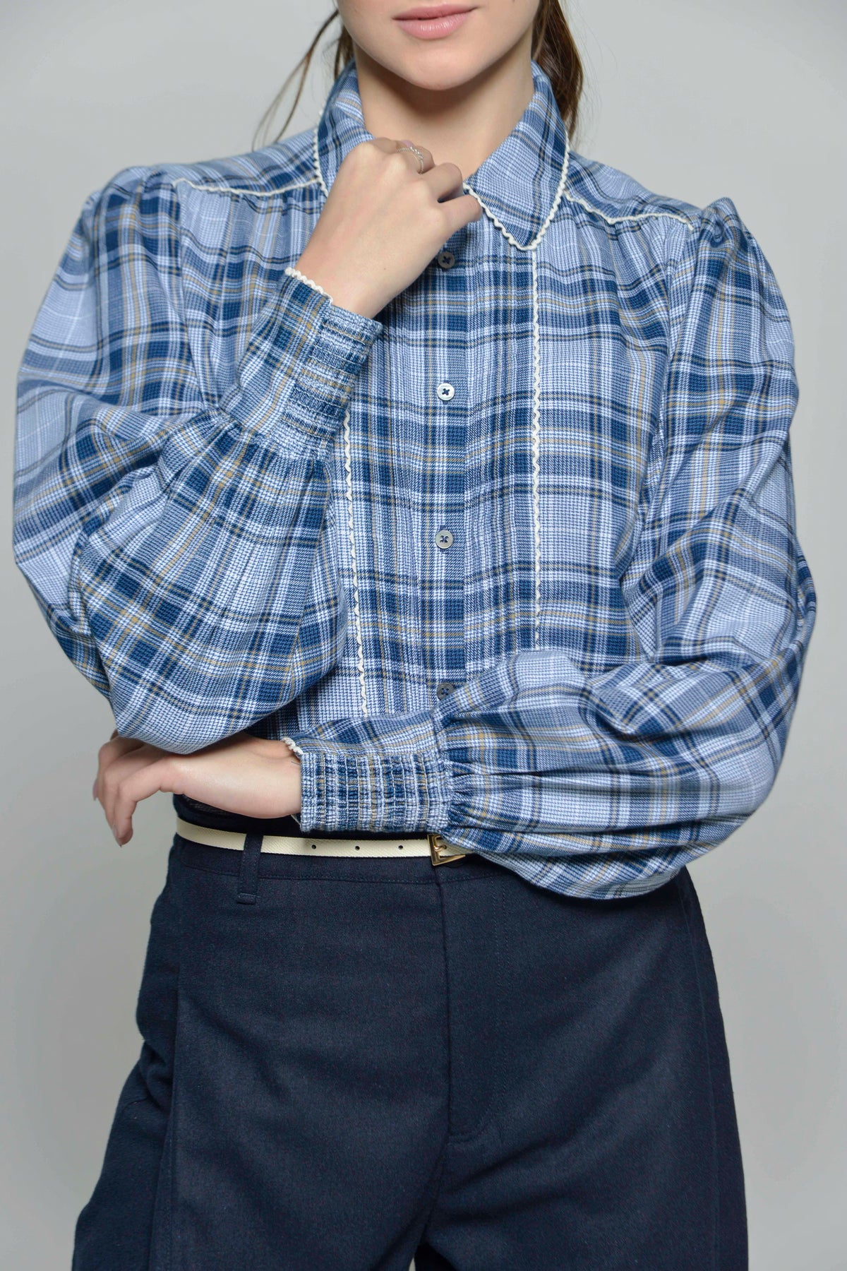 Hartwell Mariella #Colour_Blue Check