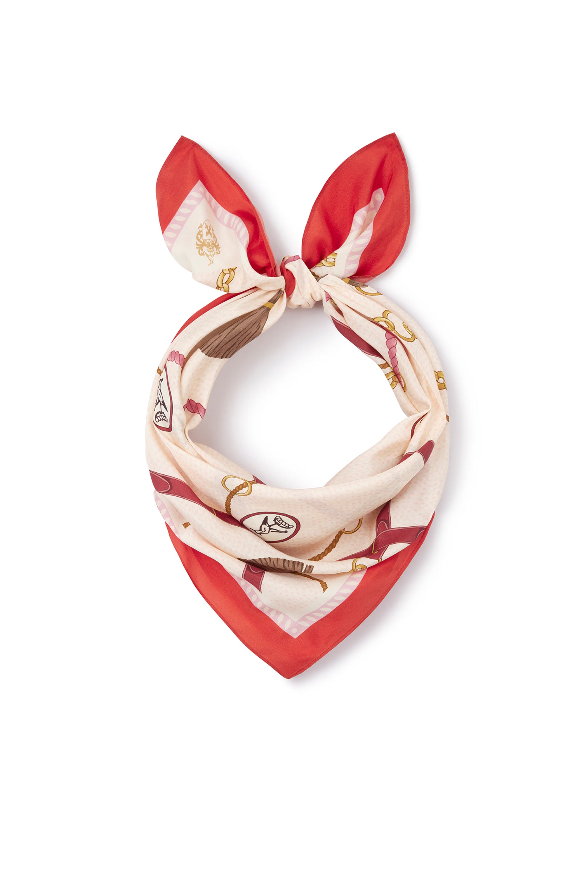 Hicks and Brown Melford Mini Silk Scarf #Colour_Dusky Pink