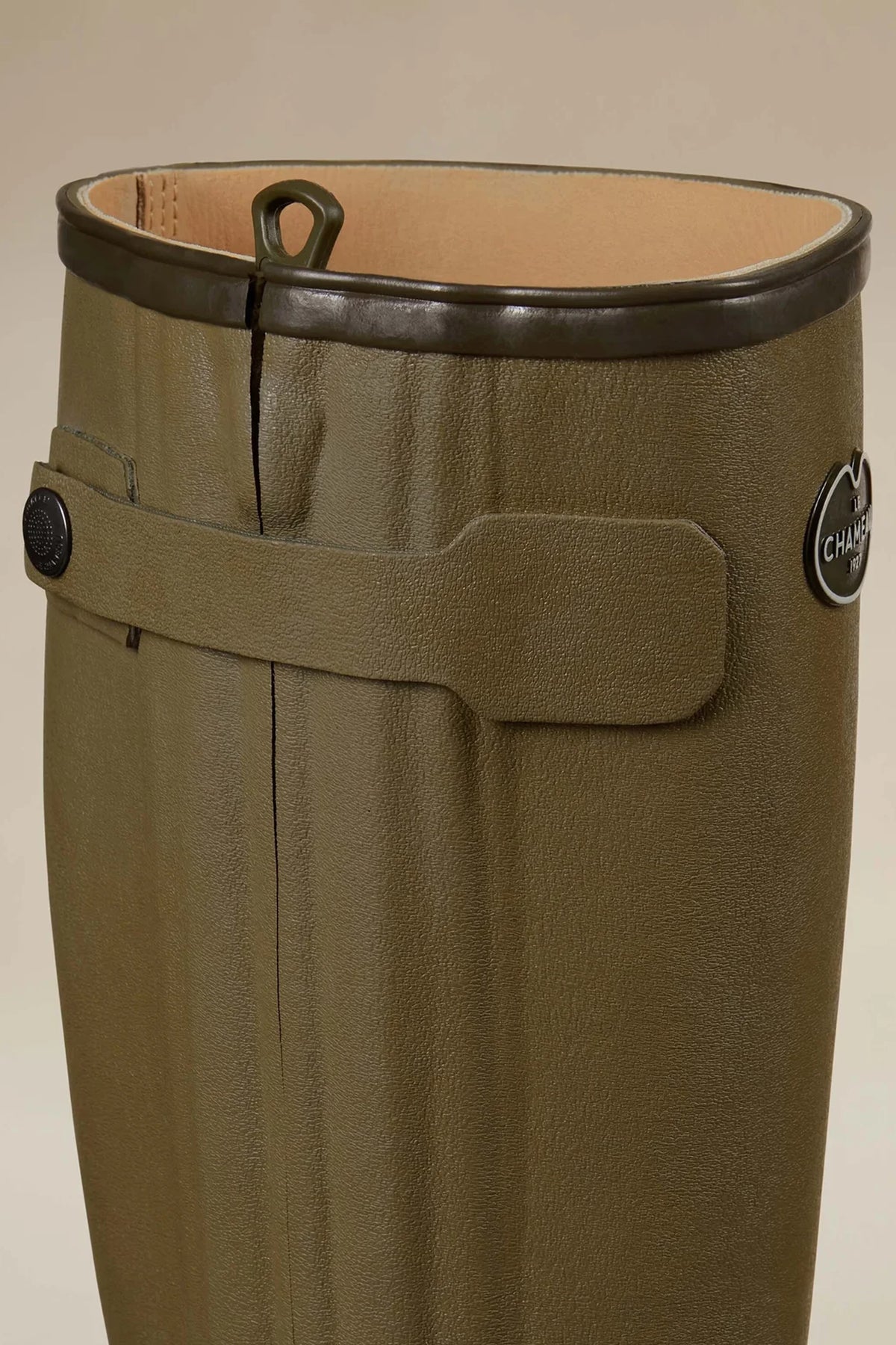 Le Chameau Men's Chasseur Leather Lined Wellington Boot #Colour_Vert Vierzon