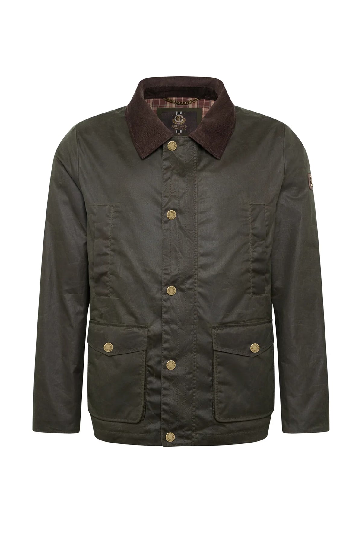 Holland Cooper Men's Classic Wax Jacket #Colour_Moss Wax