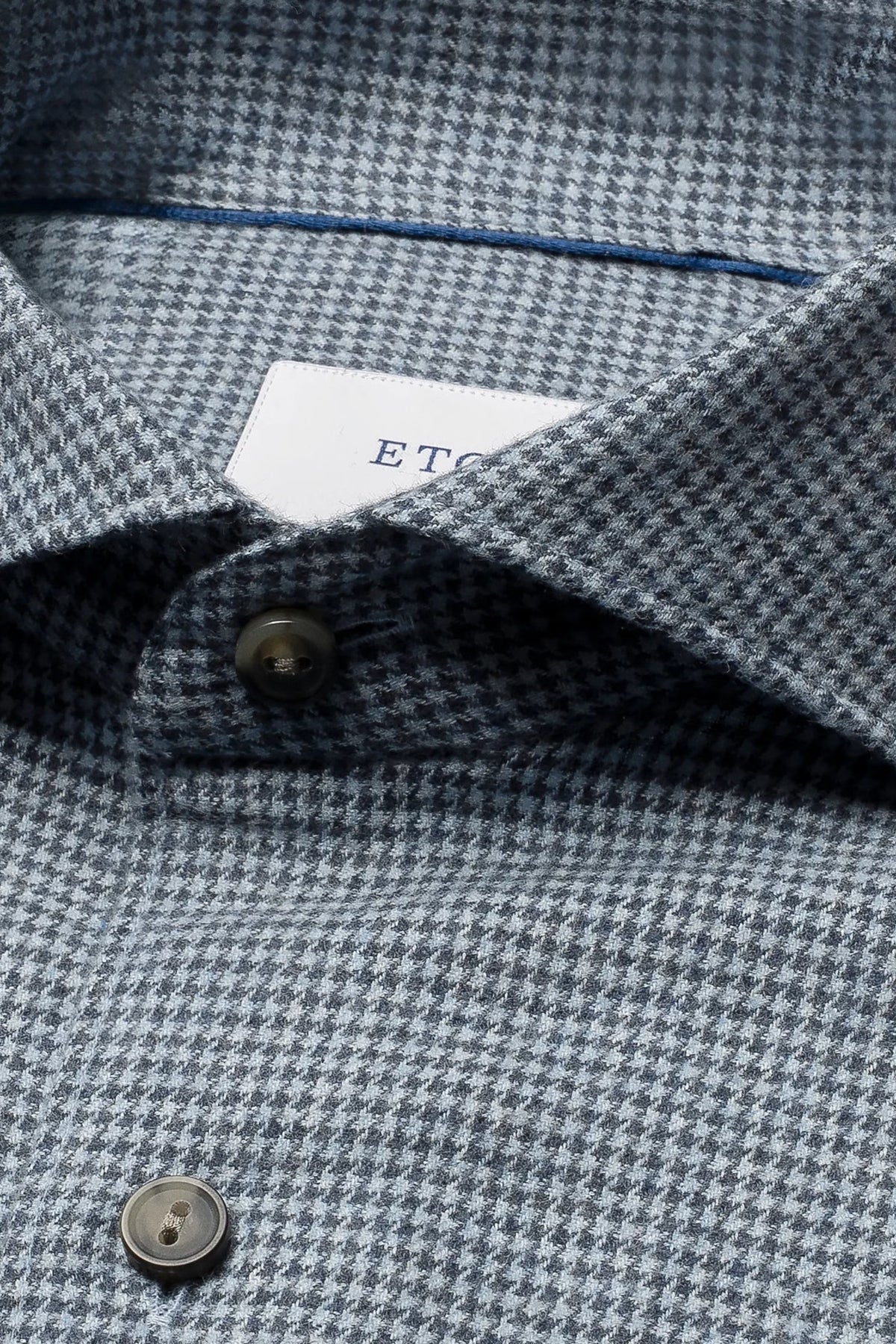 Houndstooth Check Flannel Shirt