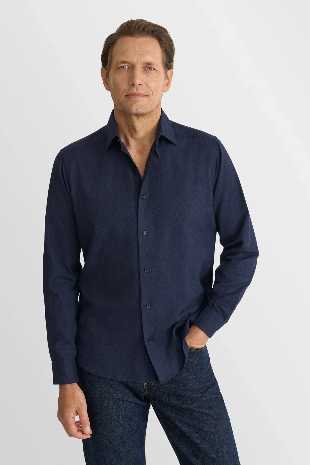 Solid Flannel Shirt