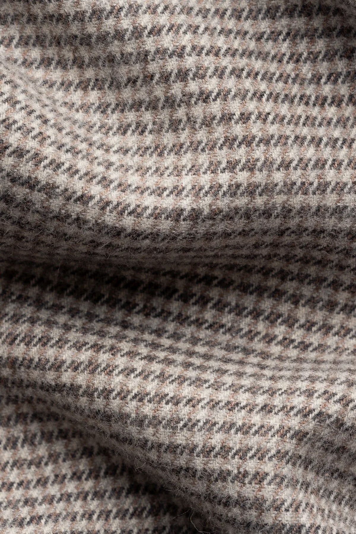 Houndstooth Check Flannel Shirt