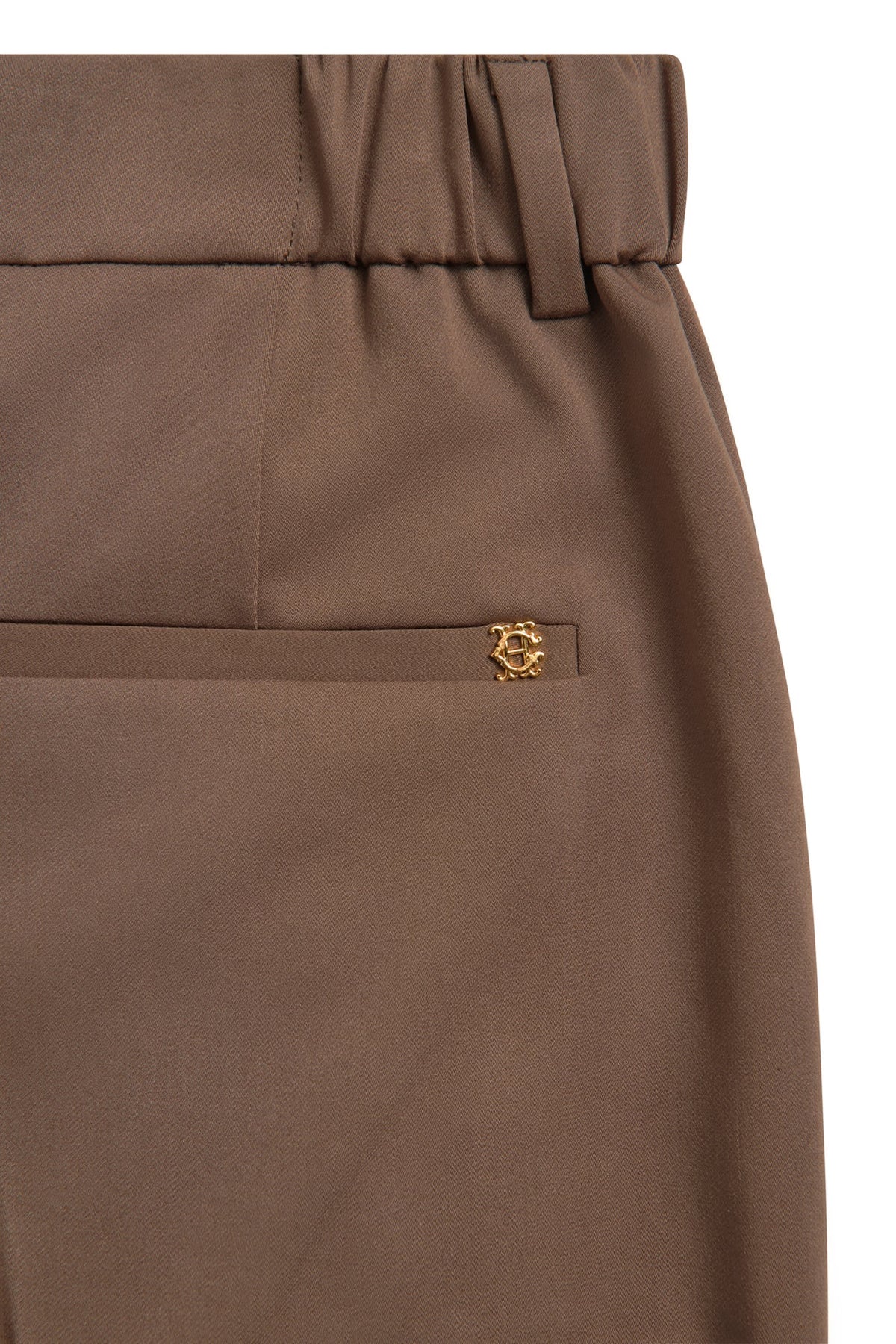 Holland Cooper Pleated Wide Leg Trouser #Colour_Mocha