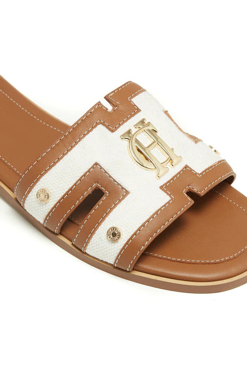 Holland Cooper Monogram Slides #Colour_Natural Tan