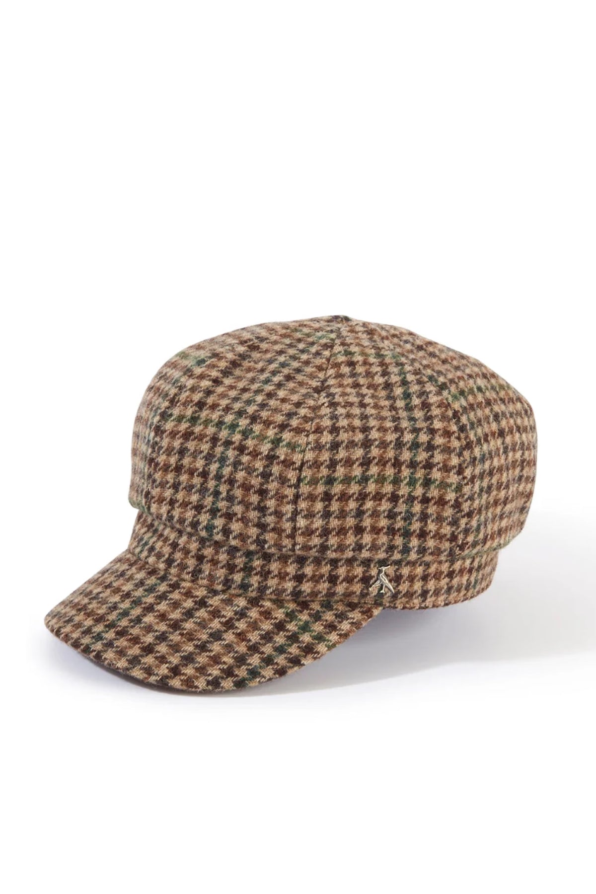 Hicks and Brown The Higham Tweed Ladies Baker Boy Cap #Colour_Moss