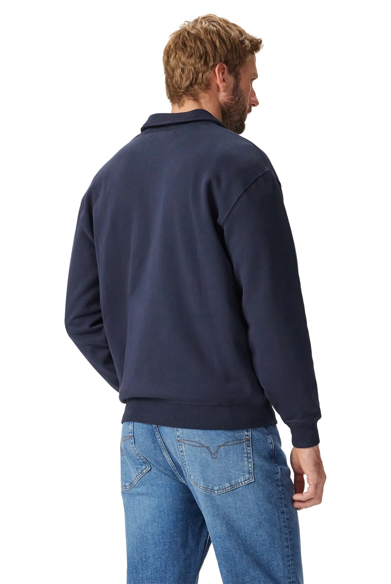 R.M. Williams Mulyungarie 1/4 Zip Sweatshirt #Colour_Navy
