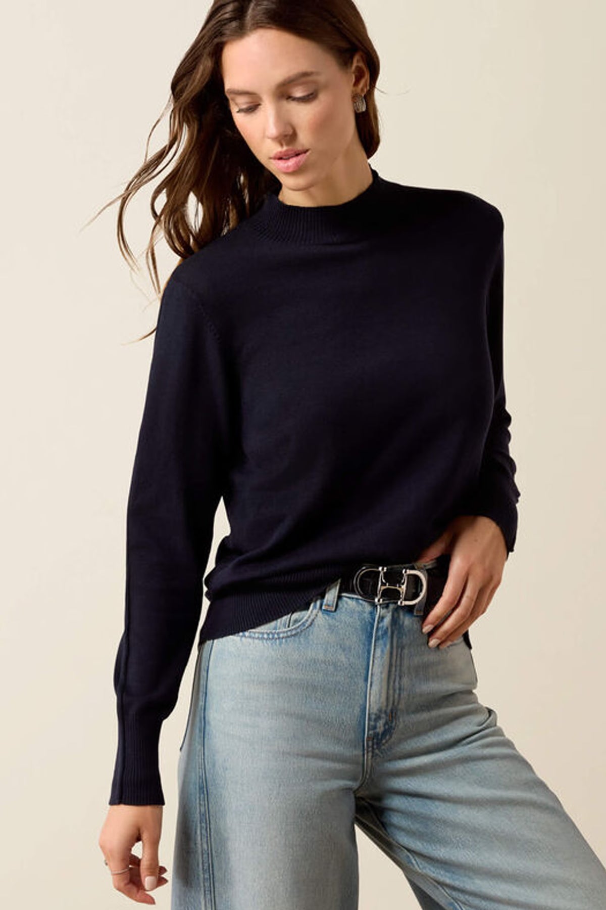 Ariat Coney Sweater #Colour_Show Navy