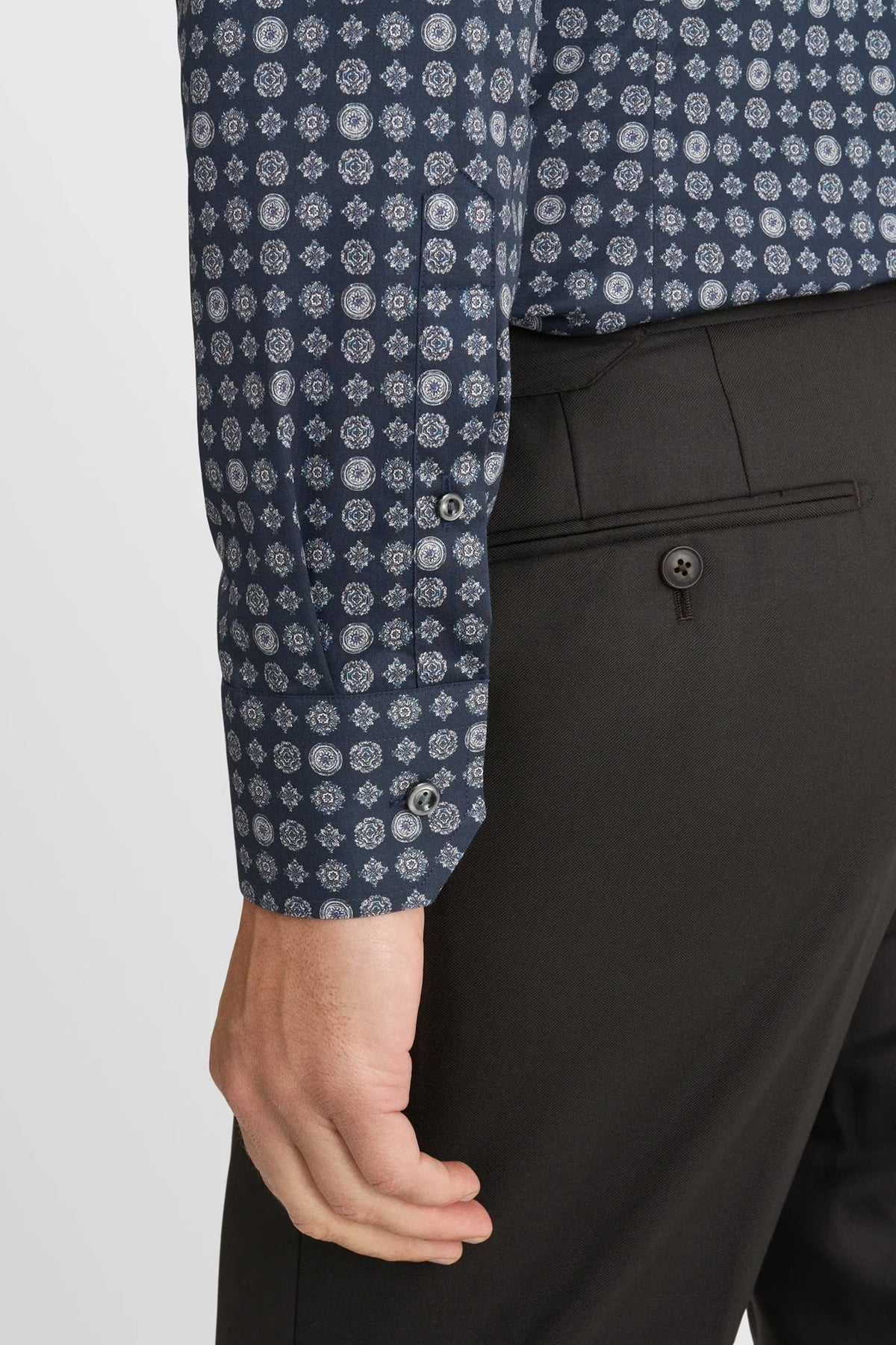 Geometric Signature Twill Shirt