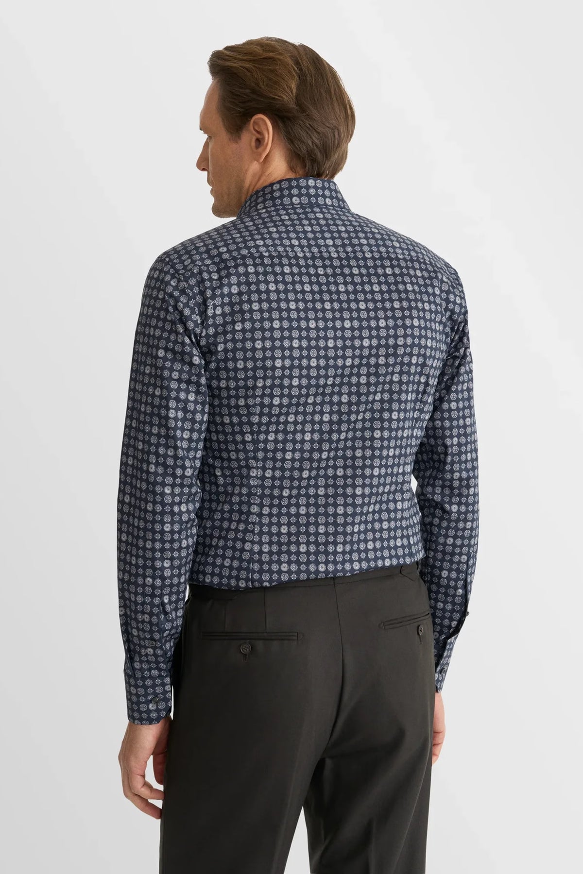 Geometric Signature Twill Shirt