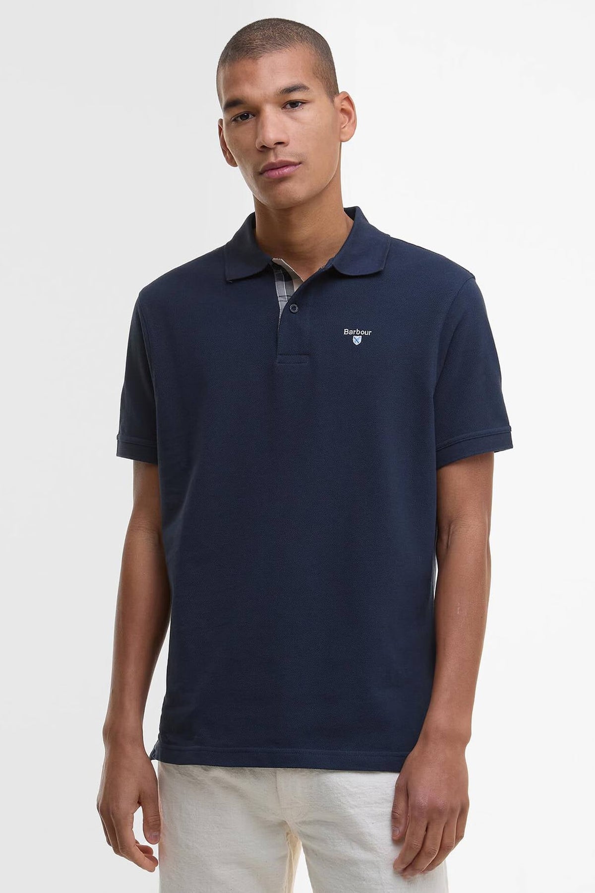 Tartan Pique Tailored Polo Shirt