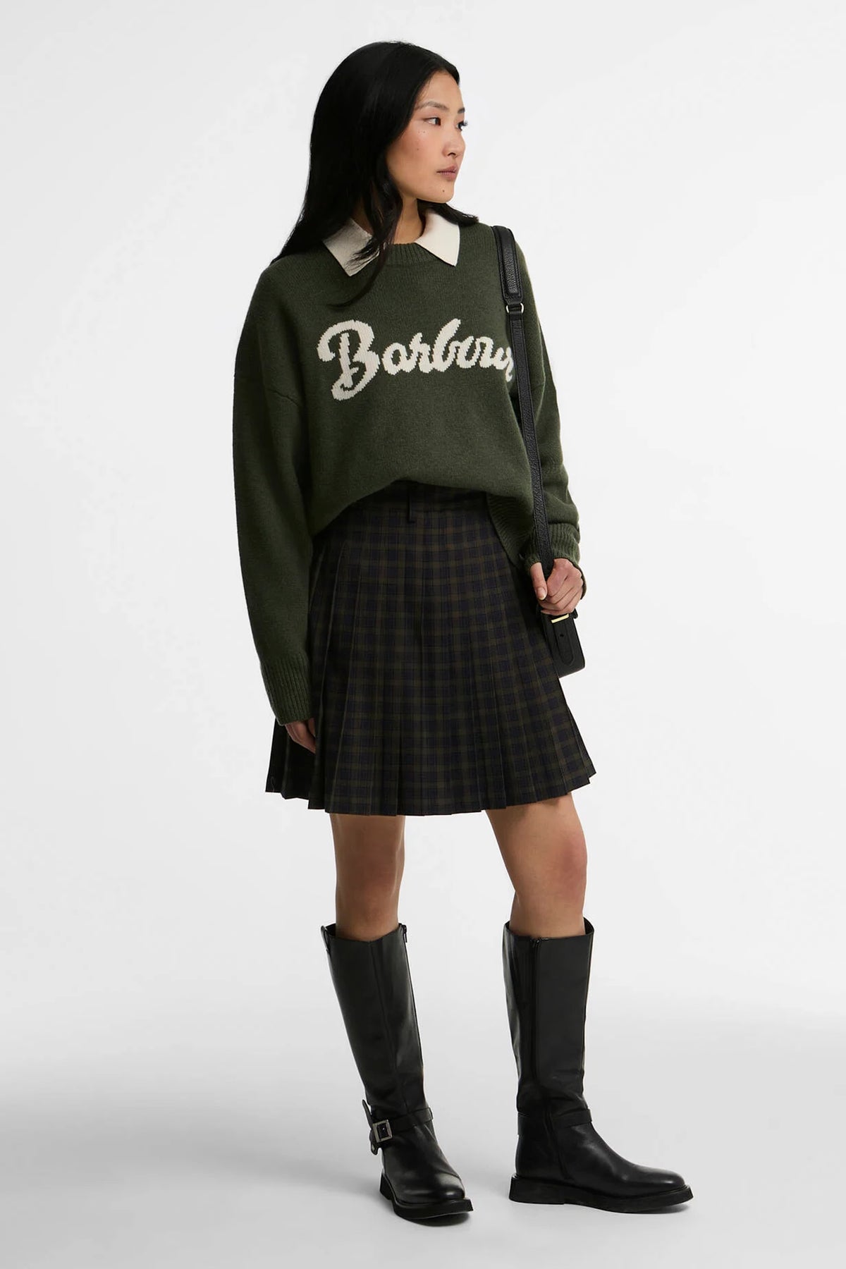 Barbour Ivybridge Knitted Jumper #Colour_Olive