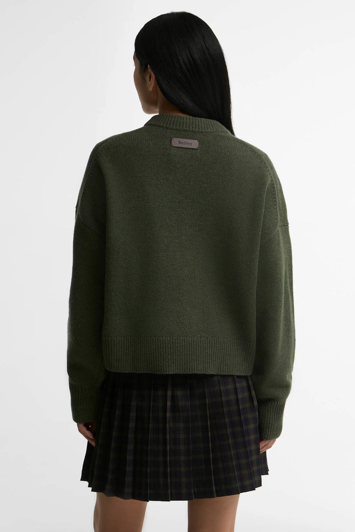 Barbour Ivybridge Knitted Jumper #Colour_Olive