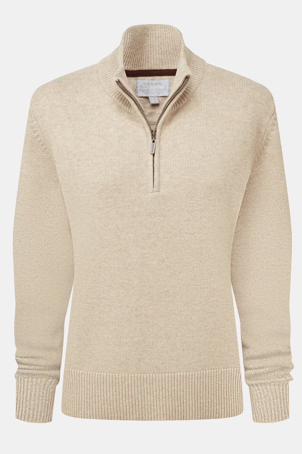Schoffel Thoralby 1/4 Zip Jumper #Colour_Oatmeal