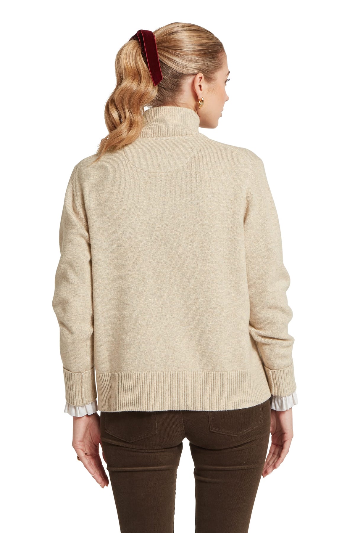 Schoffel Thoralby 1/4 Zip Jumper #Colour_Oatmeal